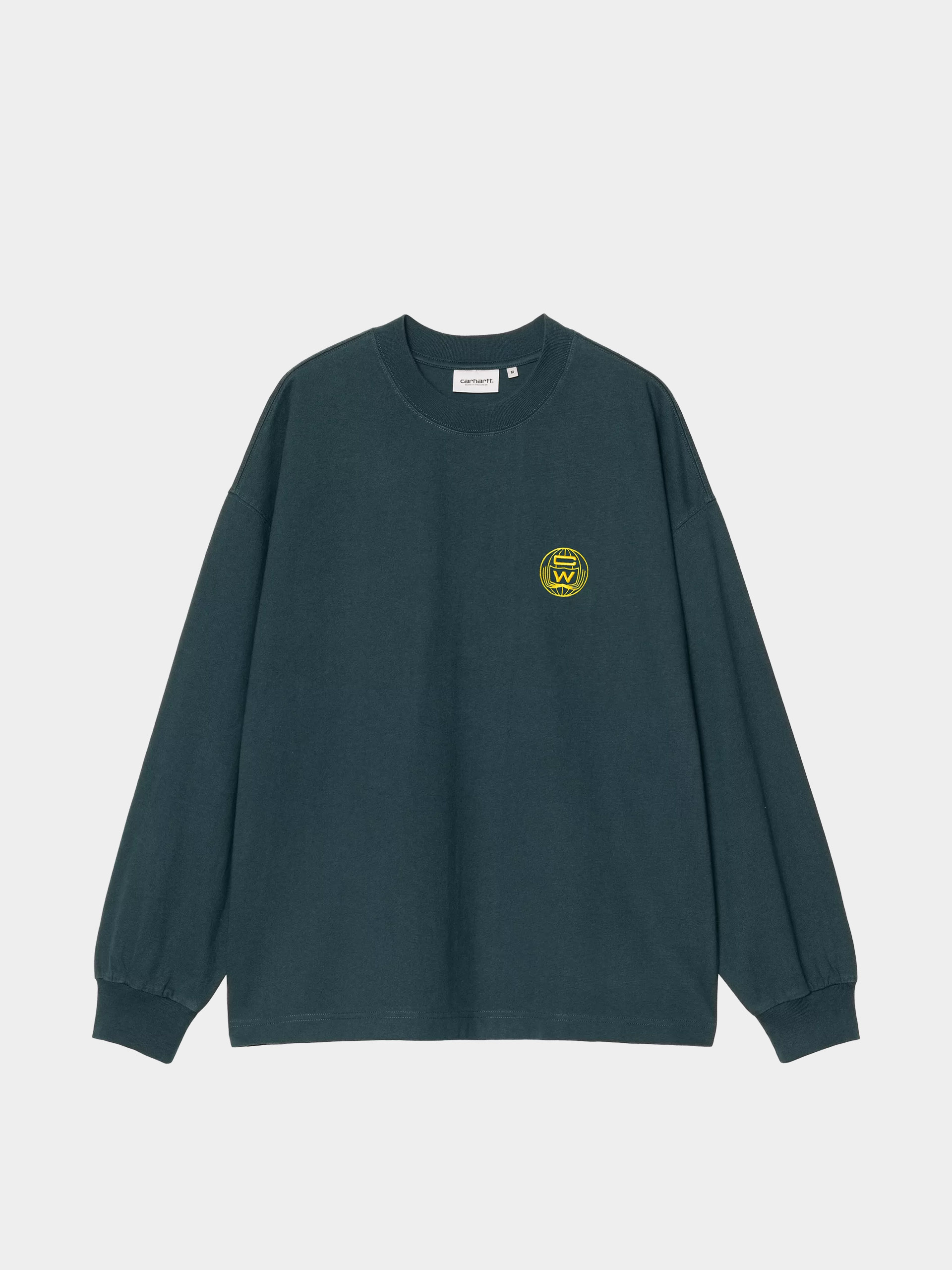 Carhartt WIP Longsleeve World Class (deep lagoon/heavy stone wash)