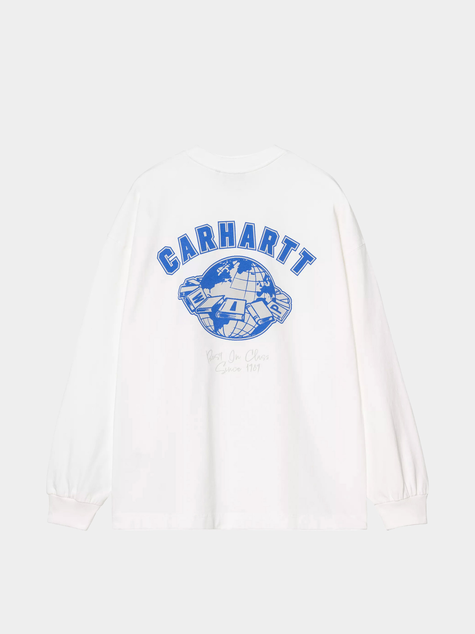 Carhartt WIP Longsleeve World Class (white/heavy stone wash)