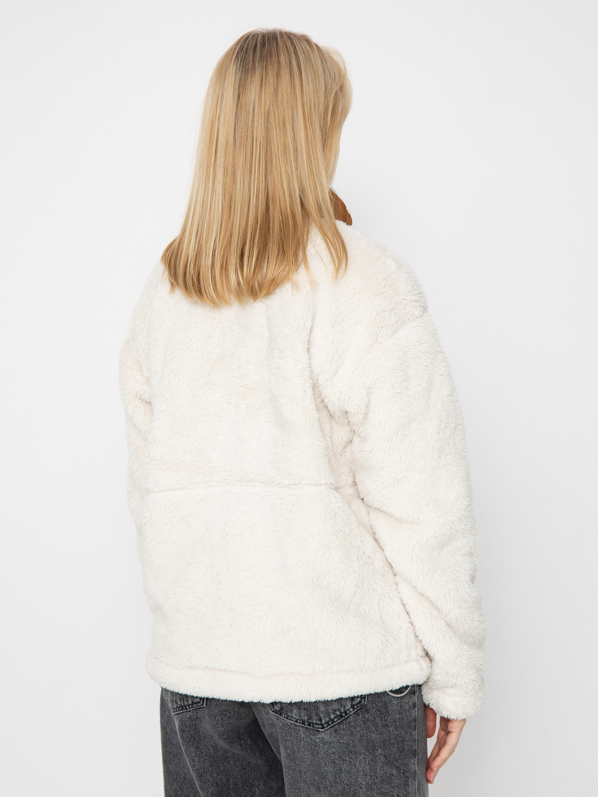 Womens Columbia Boundless Discovery Sherpa Full Zip II Fleece  (chalk/camel brown)