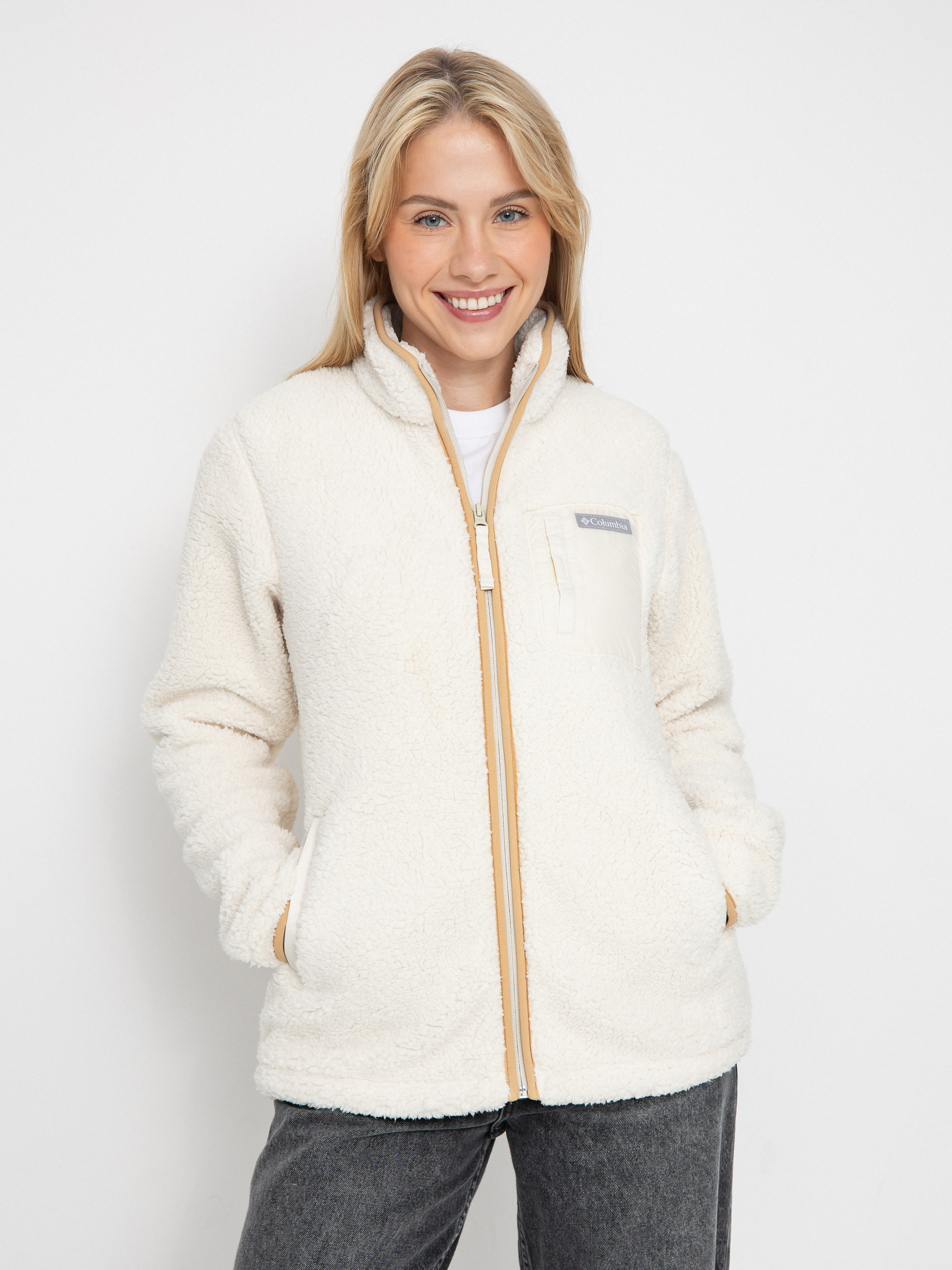 Columbia West Bend Full Zip II Wmn Fleece - beige (chalk)
