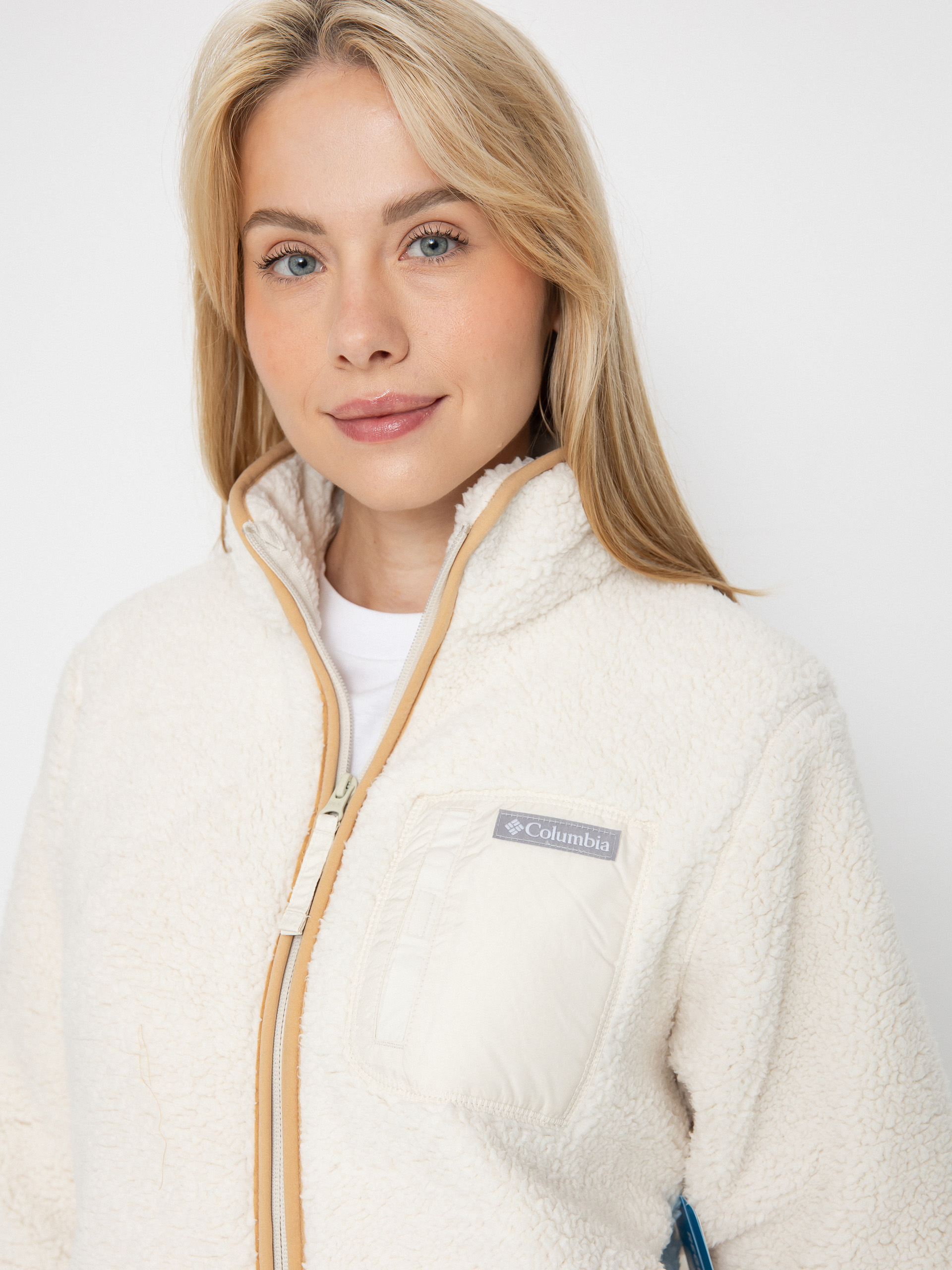 Womens Columbia West Bend Full Zip II Fleece  (chalk)