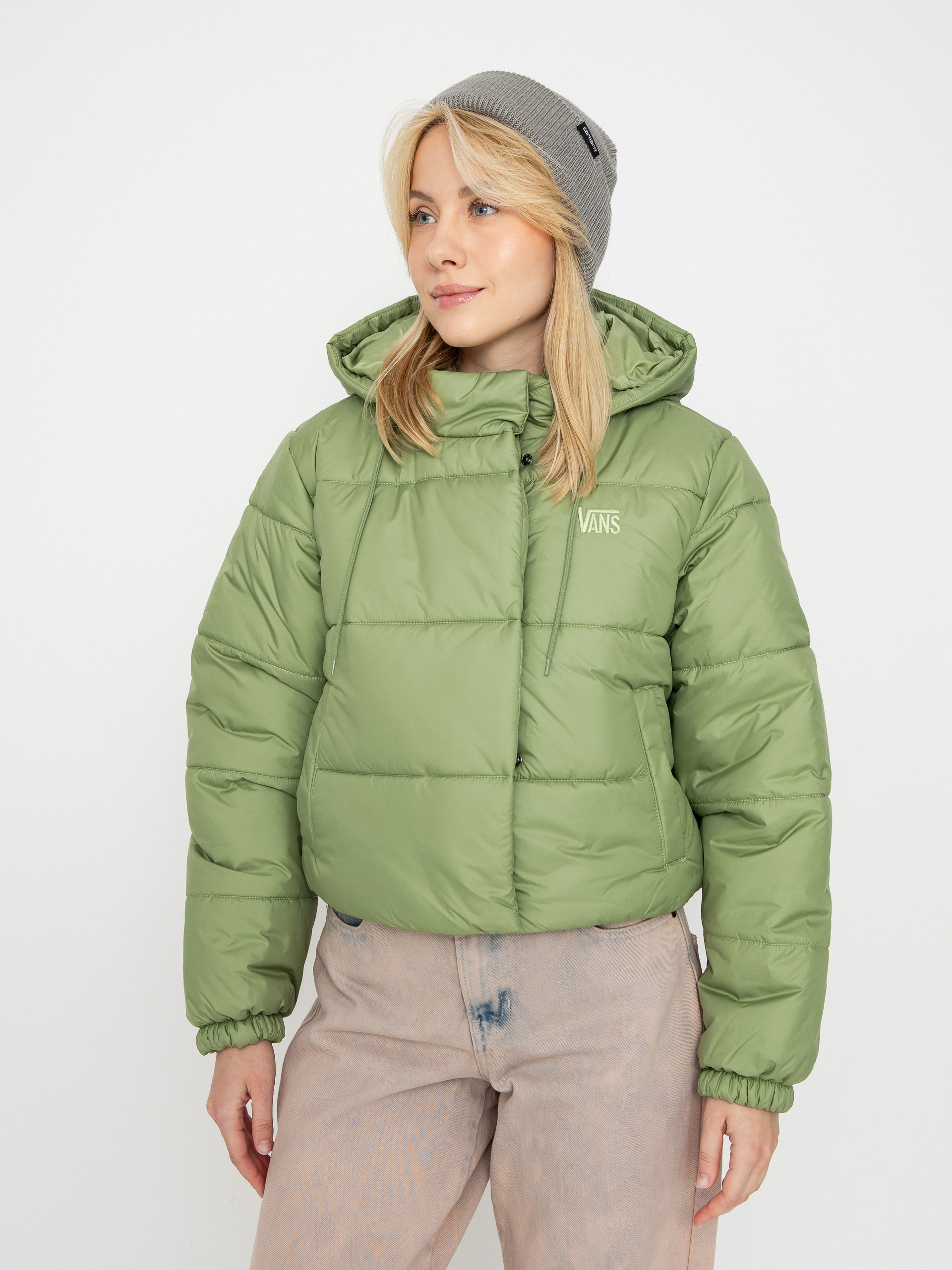 Vans Hillgate Cropped Puffer Wmn Jacke (neutral olive)