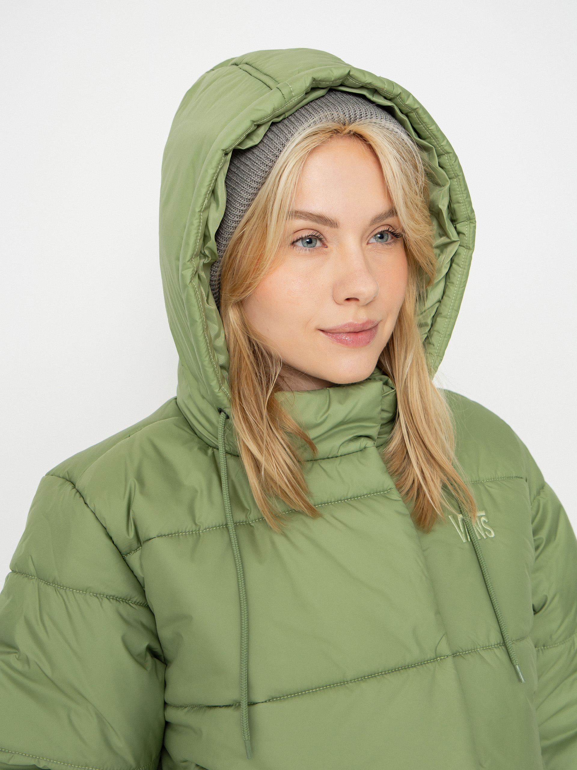 Vans Hillgate Cropped Puffer Wmn Jacke (neutral olive)