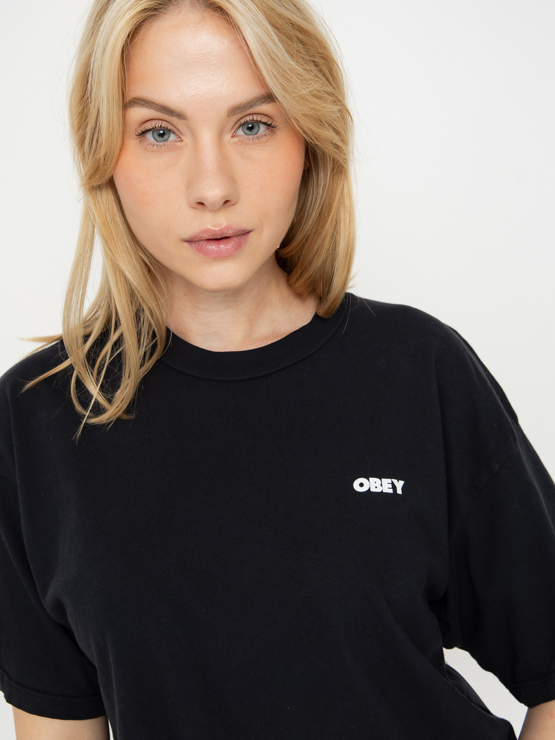 OBEY T-Shirt Obey Art Studio Flowers Wmn (digital black)