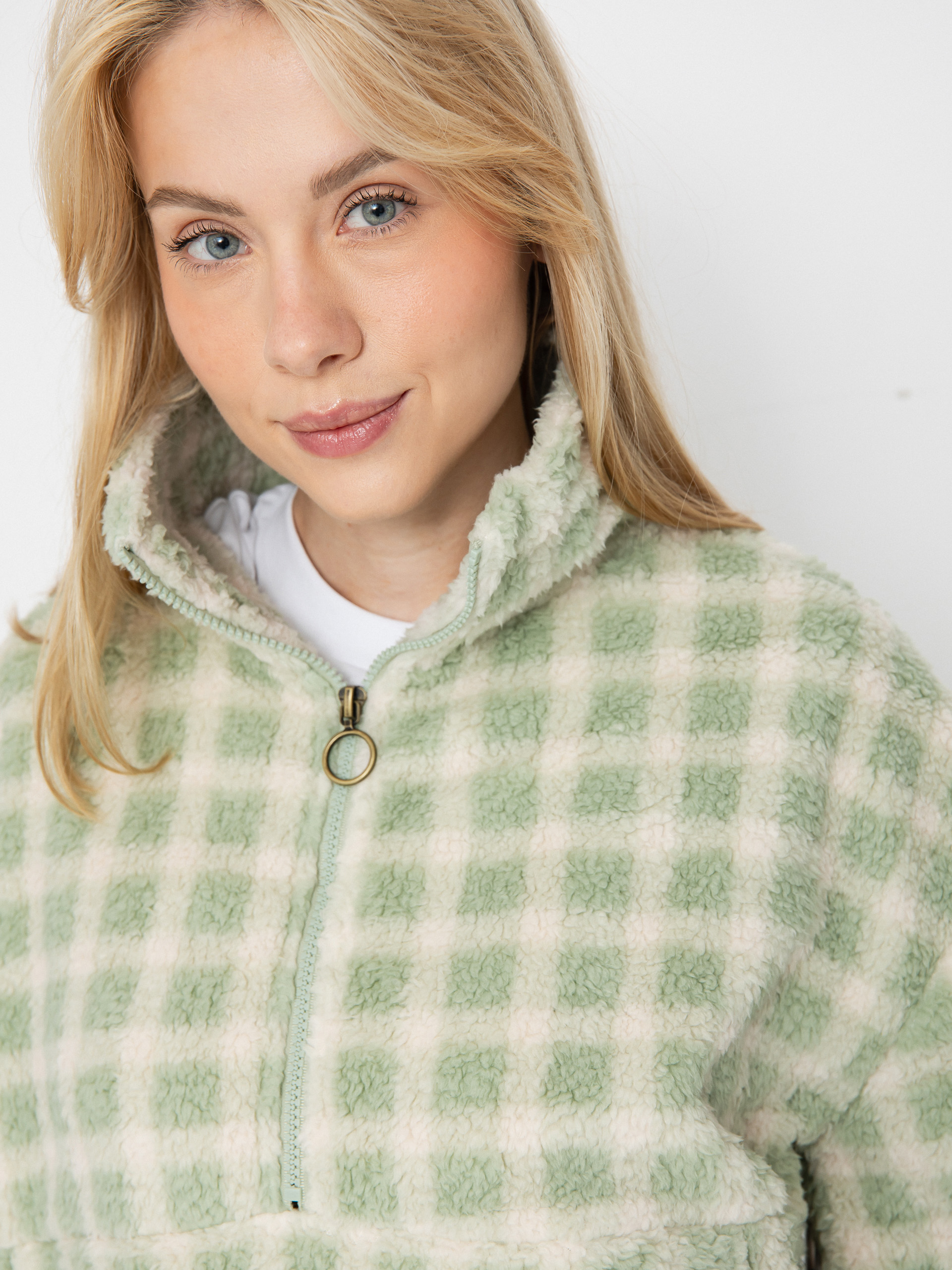 Damen Billabong Fleece Jacke Time Off (pistachio)