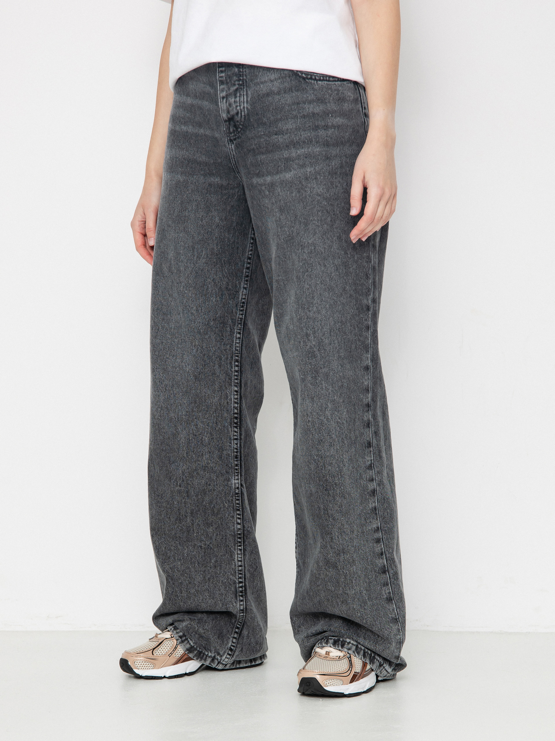 Roxy Milla Wide Leg Regular Mid Gr Wmn Pants (mid grey)