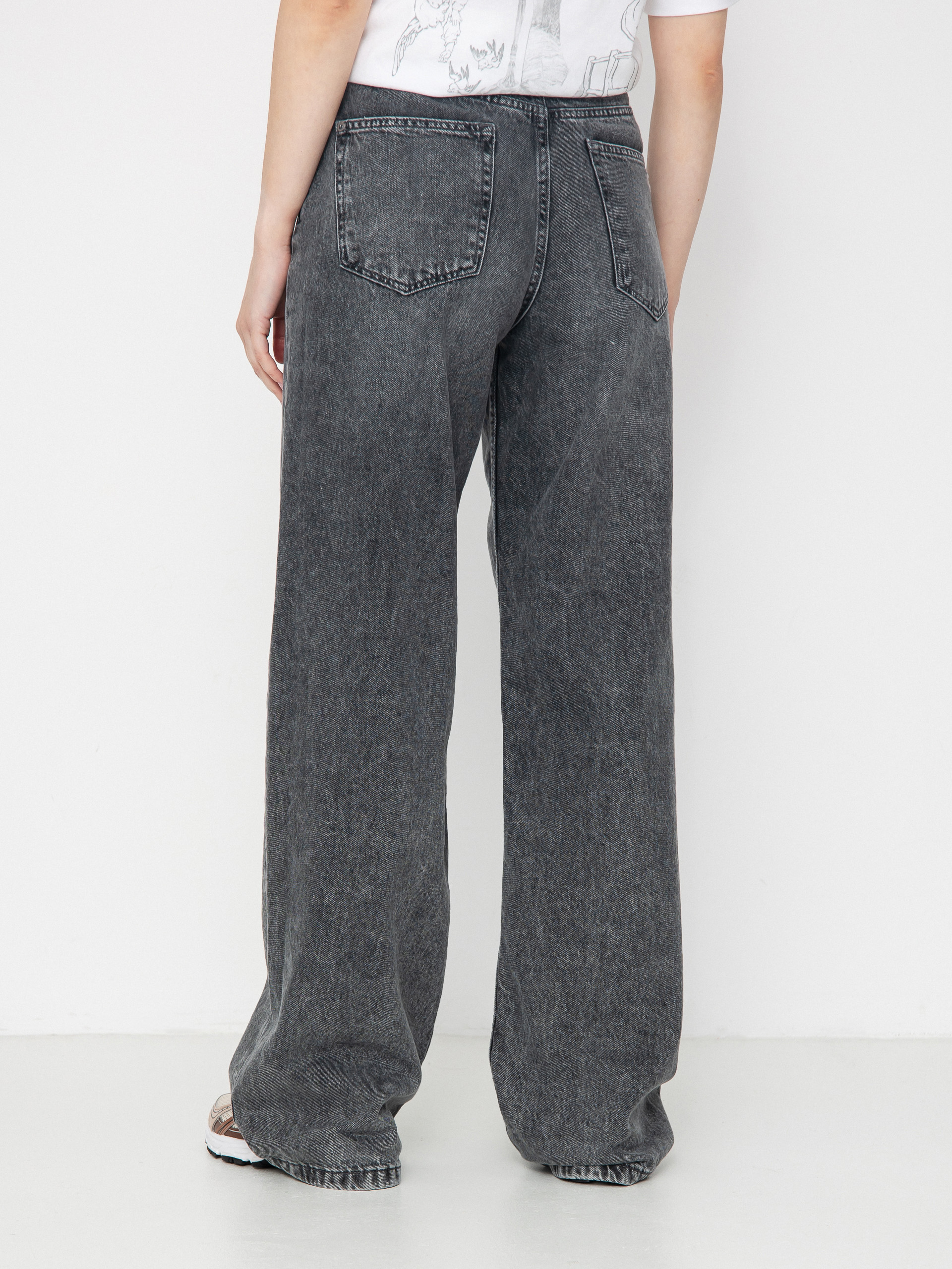 Roxy Milla Wide Leg Regular Mid Gr Wmn Pants (mid grey)