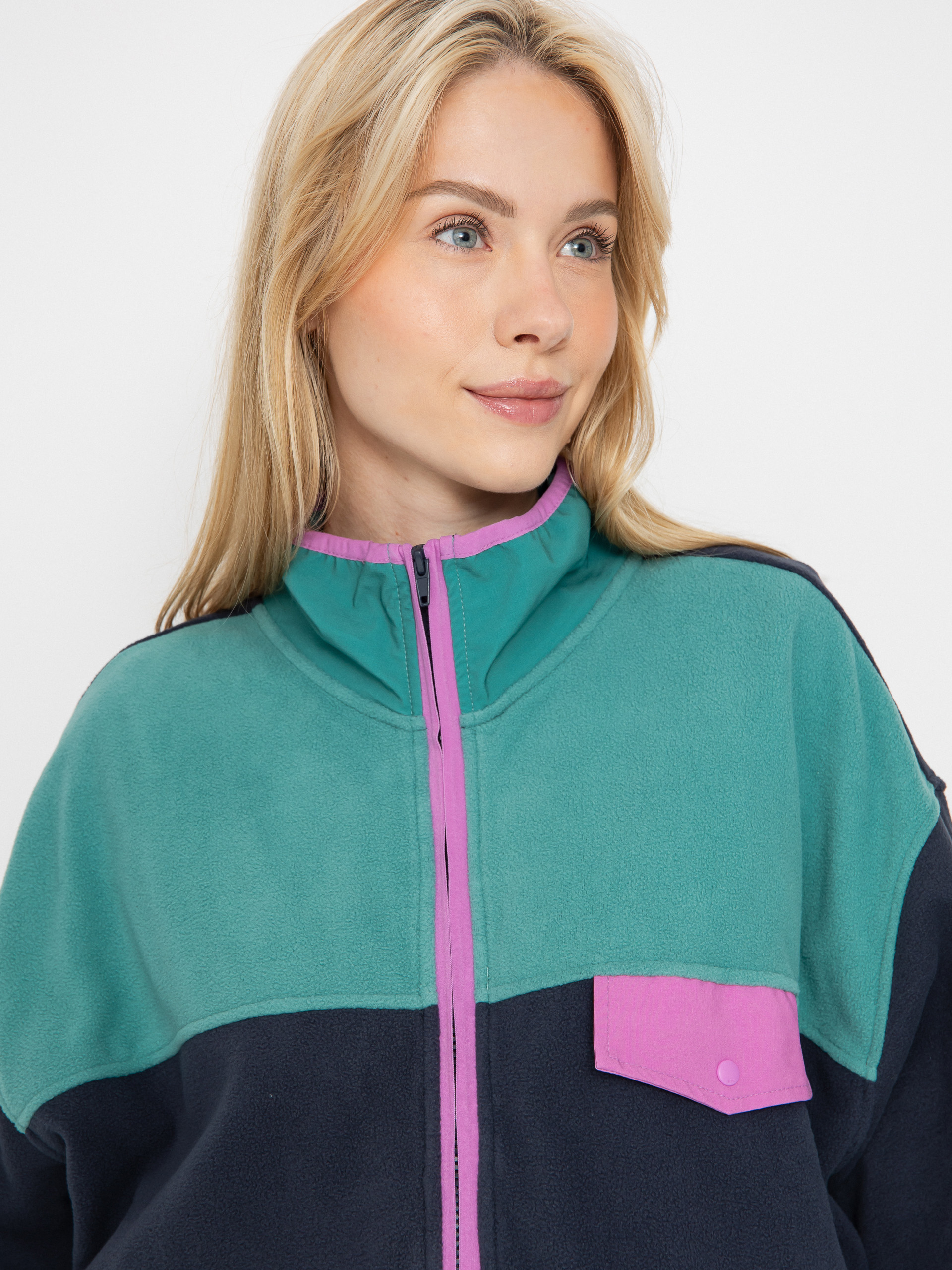 Damen Quiksilver Fleece Jacke Kedai FZ (india ink)