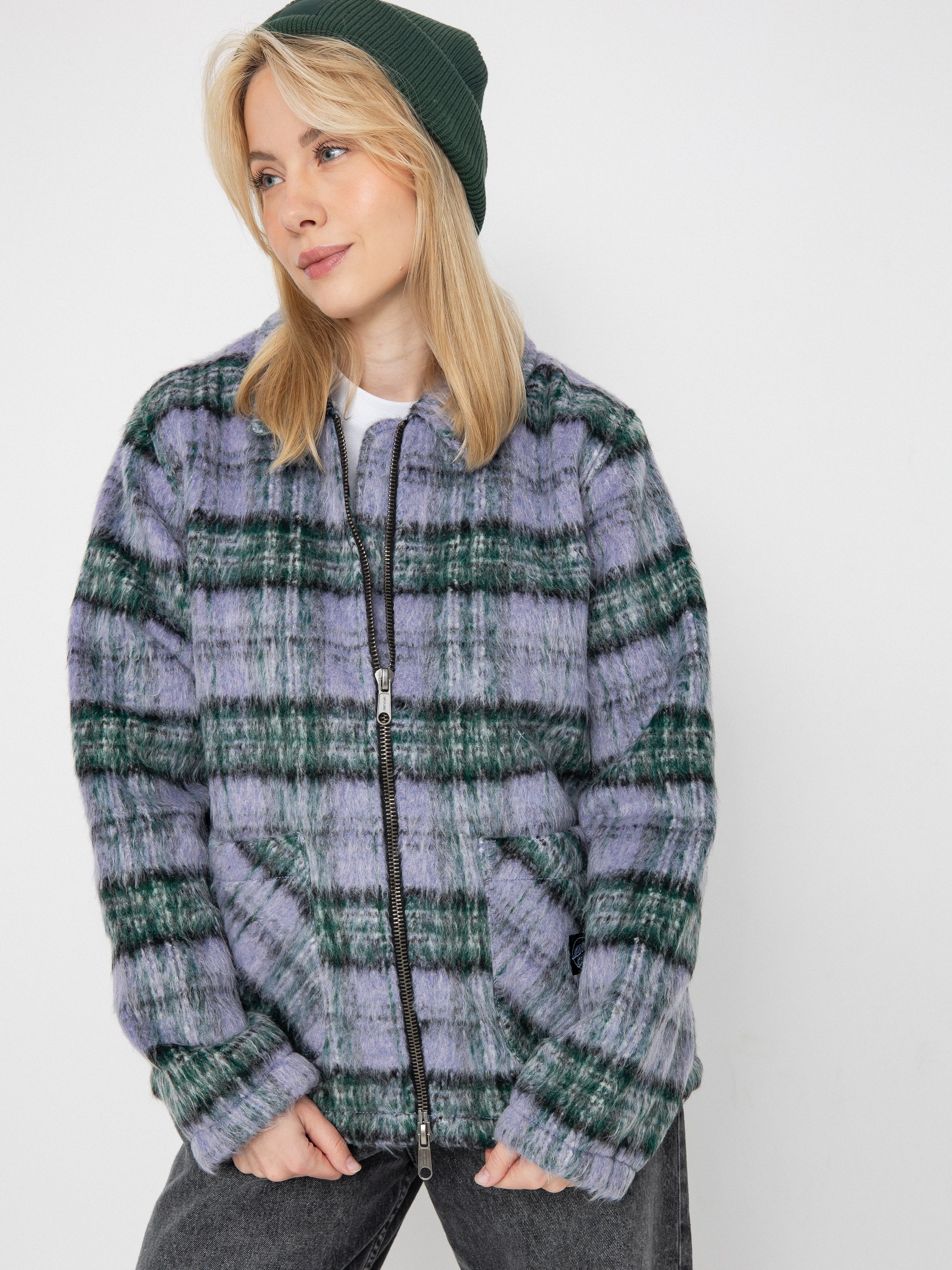 Santa Cruz Jacke Harbour Wmn (purple/green check)
