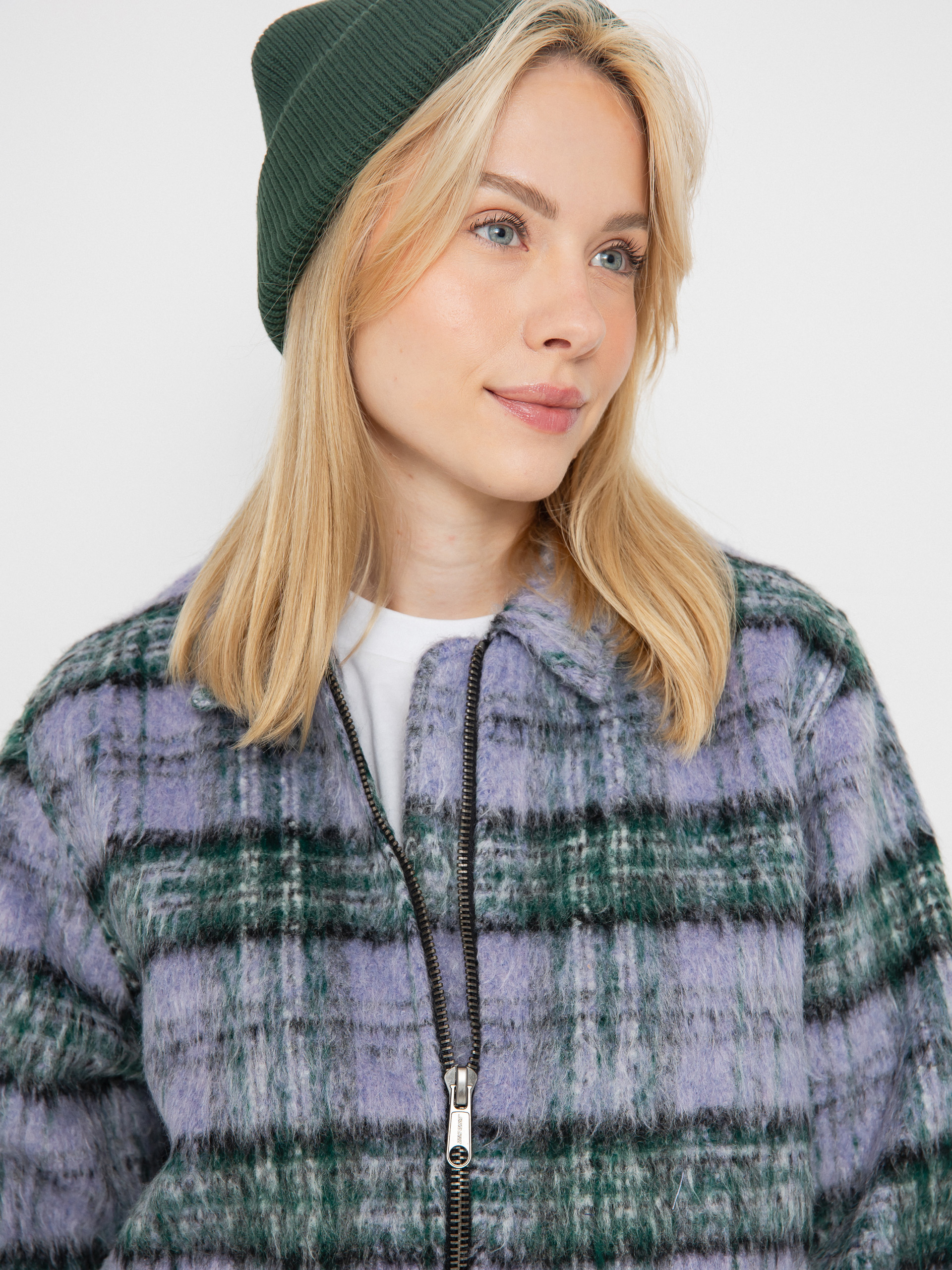 Santa Cruz Jacke Harbour Wmn (purple/green check)
