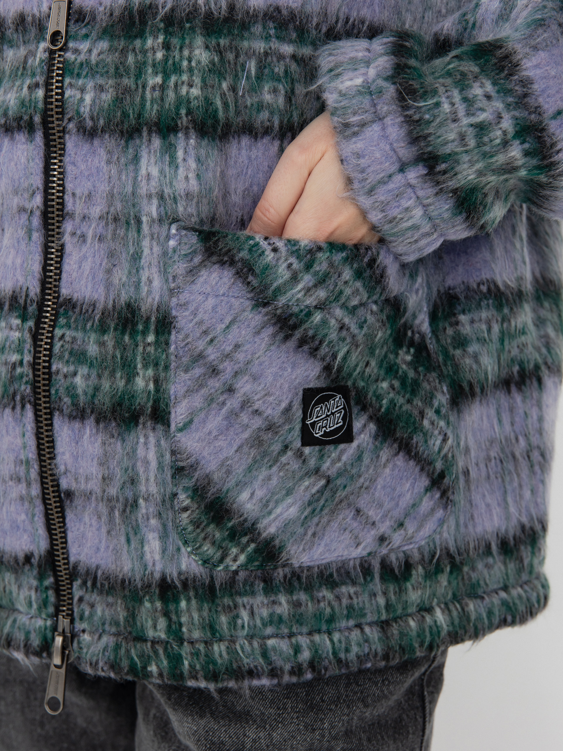 Santa Cruz Jacke Harbour Wmn (purple/green check)