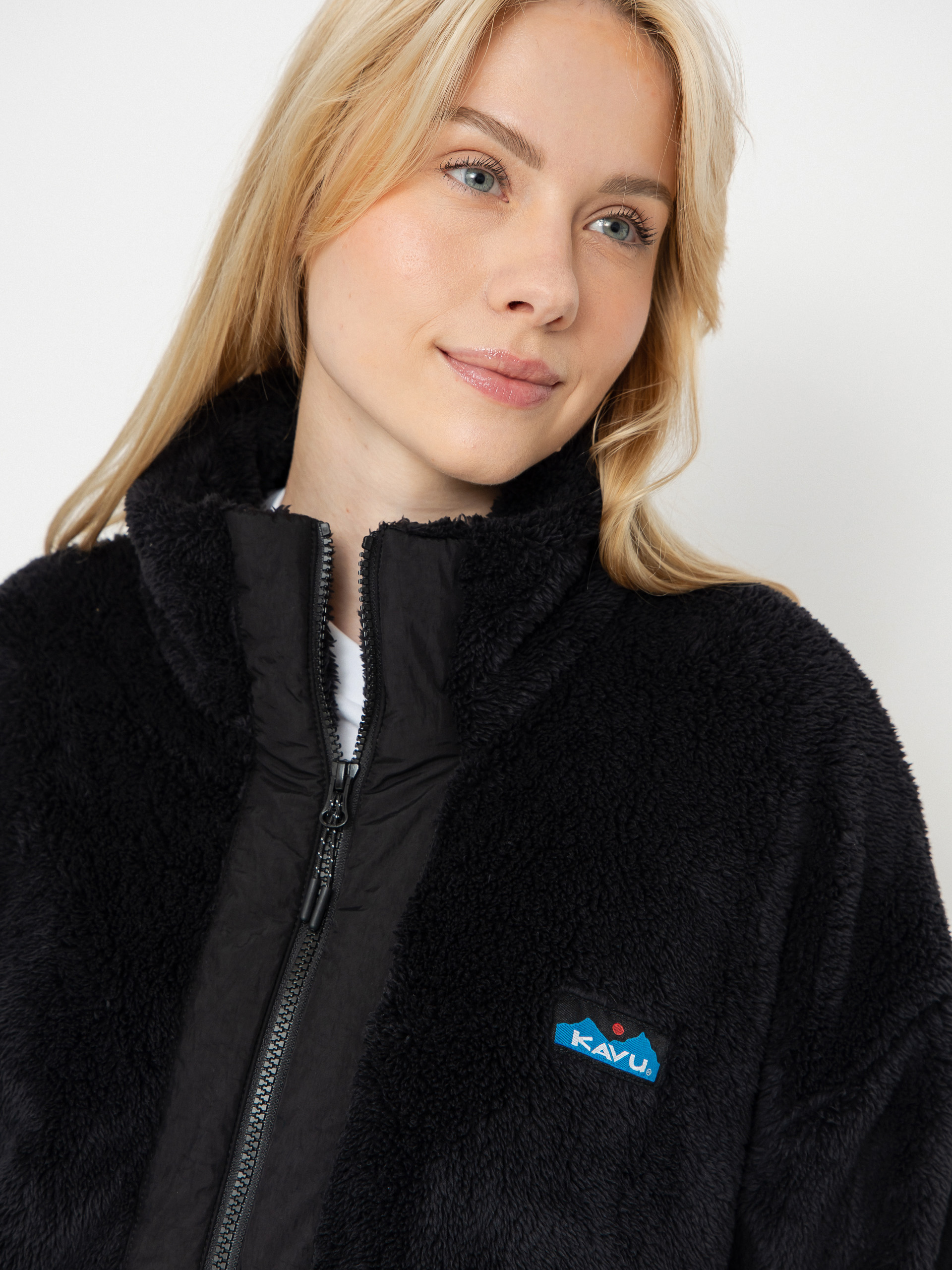 Damen Kavu Fleece Jacke Rockhaven (blackout)