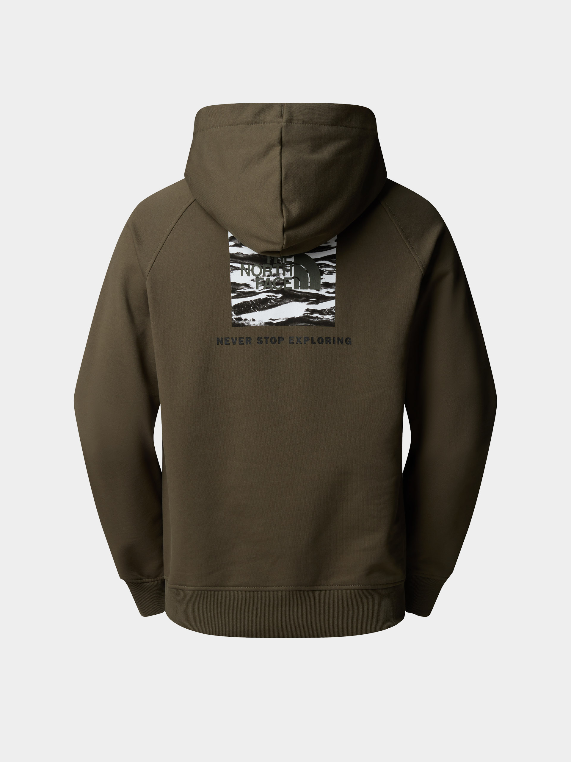 The North Face Hoodie Box Nse Edge Of Light Infill Raglan HD (new taupe green/tnf bla)