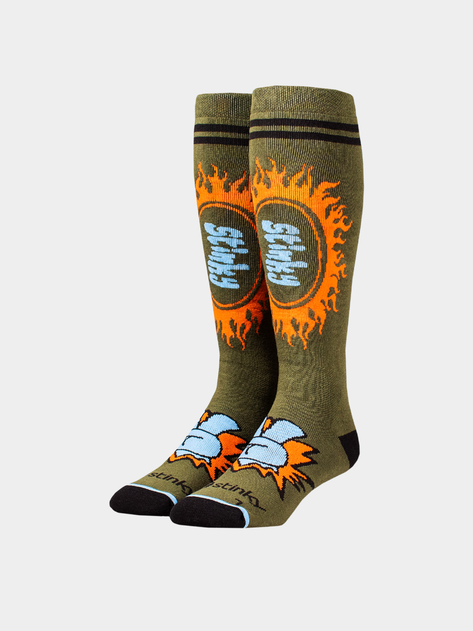 Stinky Socks Socken Peace Out (sunburst green)