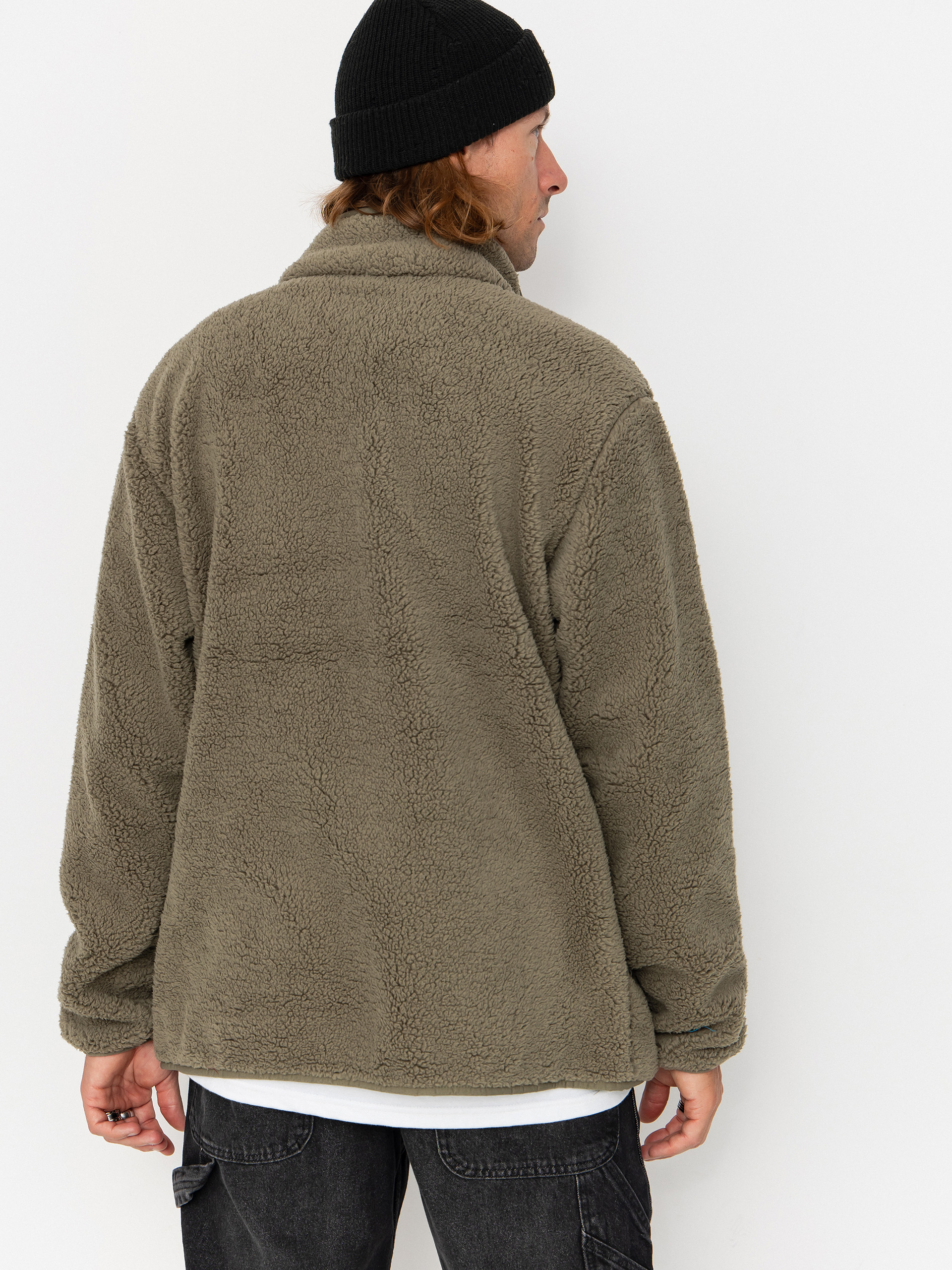 Mens Columbia Rugged Ridge High Pile Full Zip Fleece  (stone green)