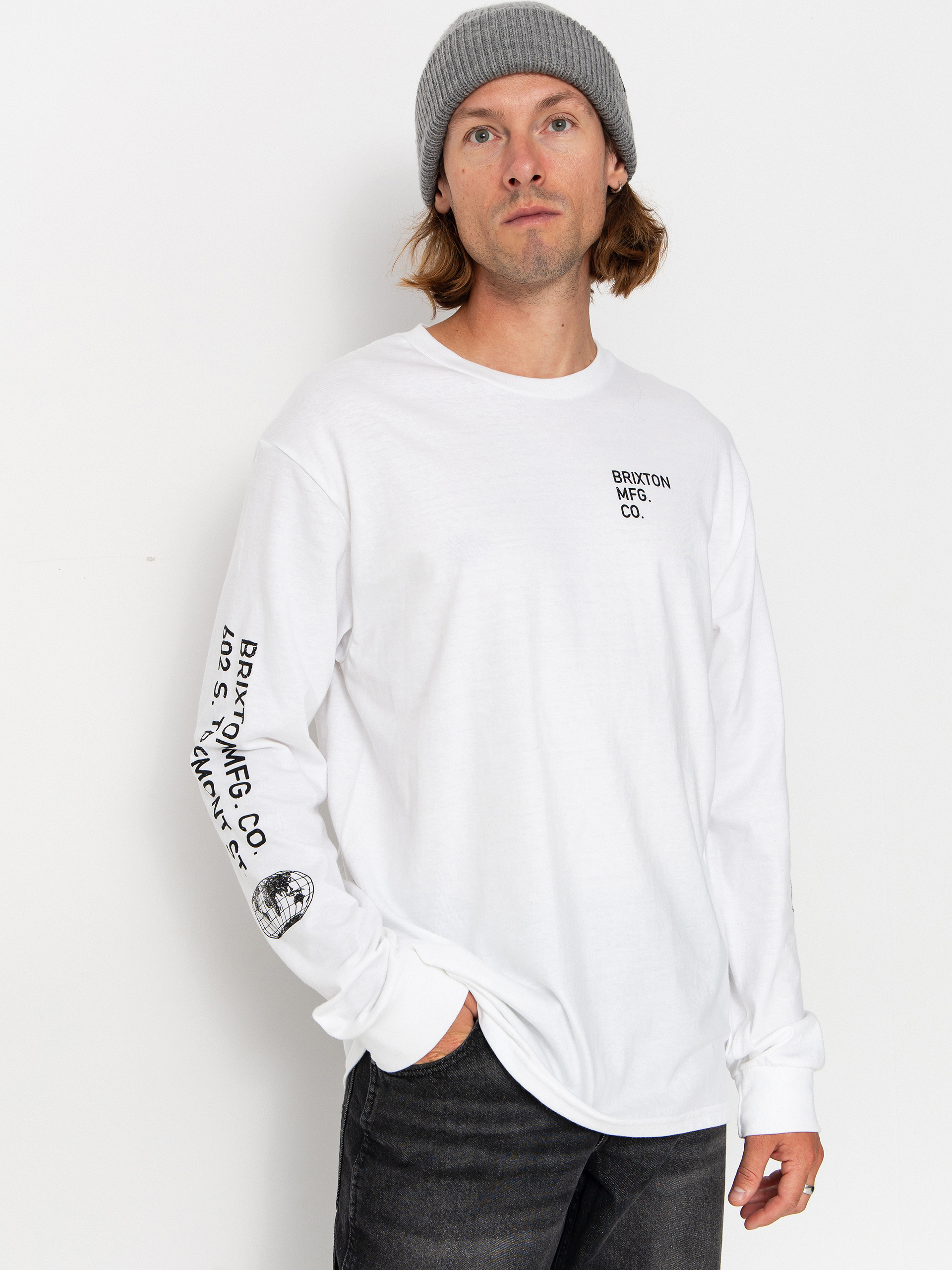 Brixton Union Std Longsleeve (white)