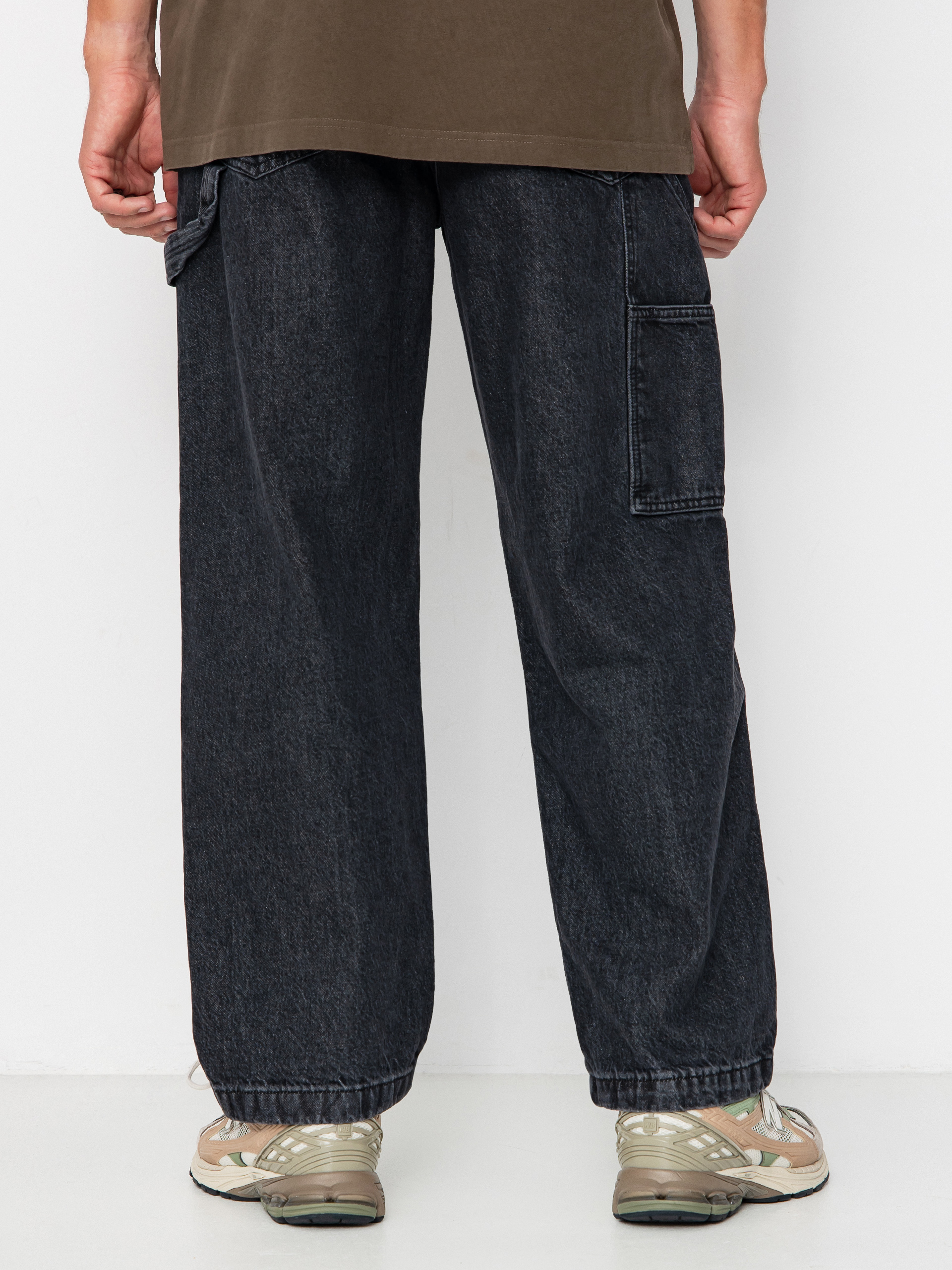DC Worker Baggy Carpenter Pants - black, grey (black)