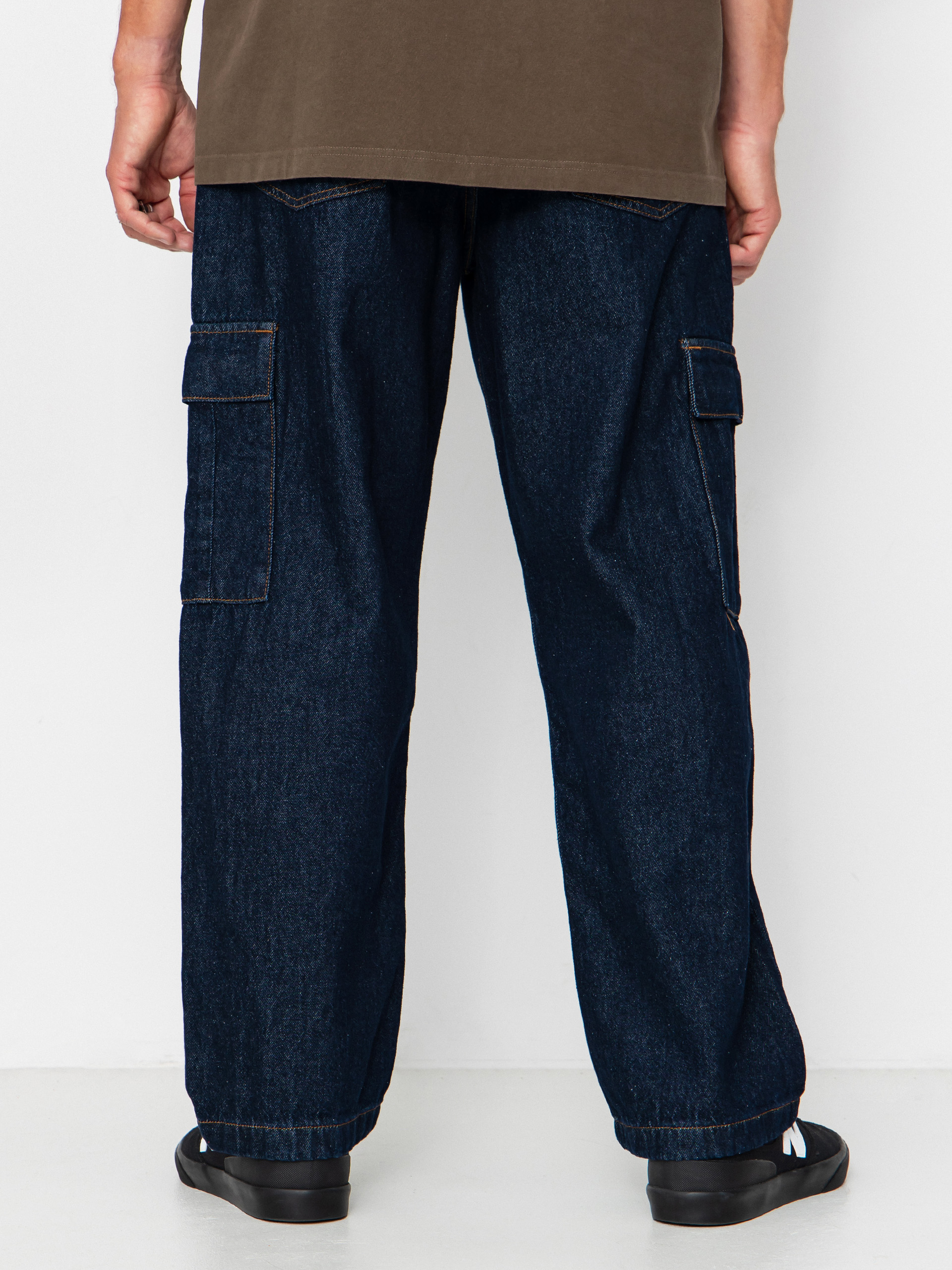 DC Worker Baggy Denim Cargo Hose (dark denim)