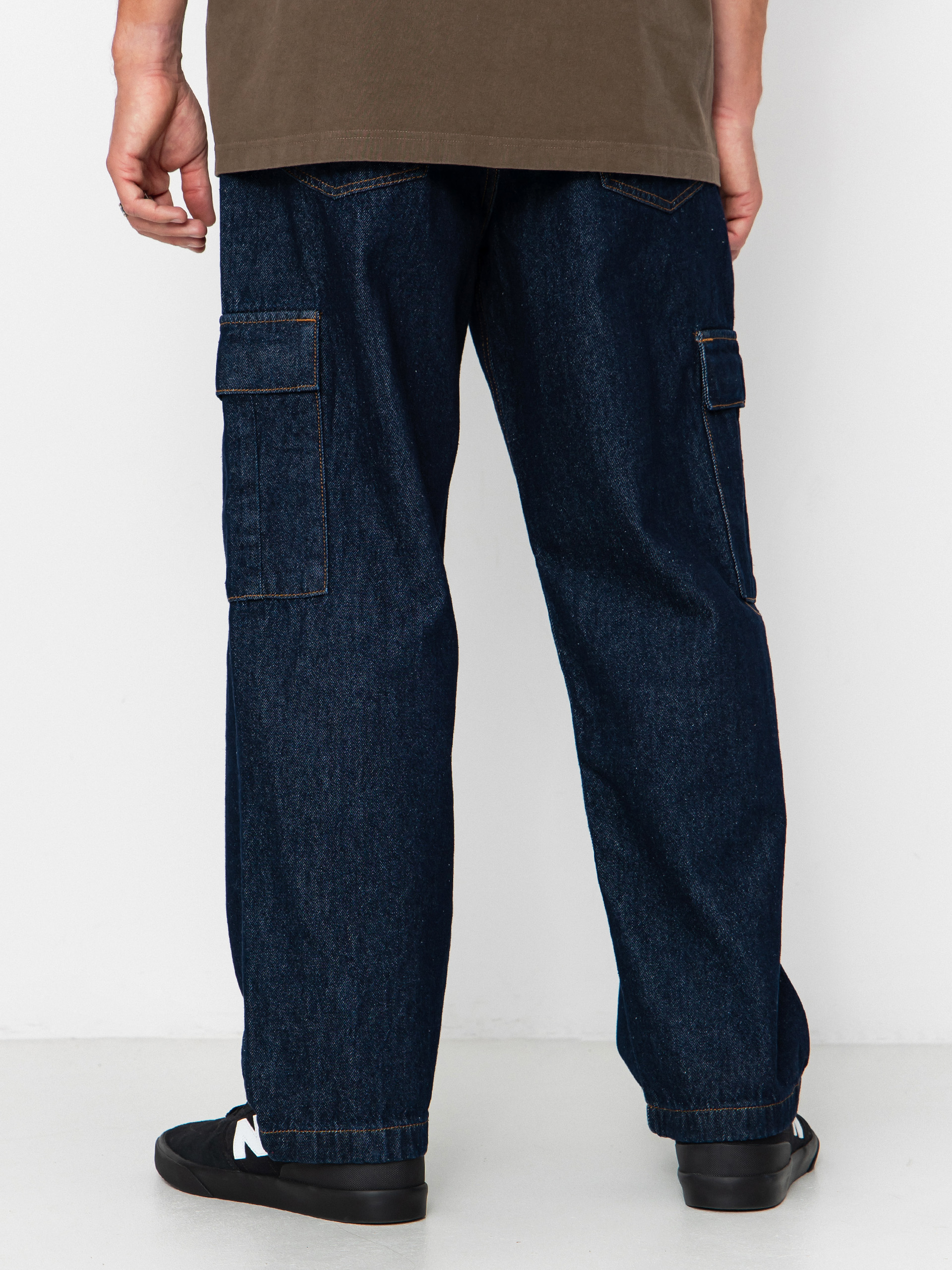 DC Worker Baggy Denim Cargo Hose (dark denim)