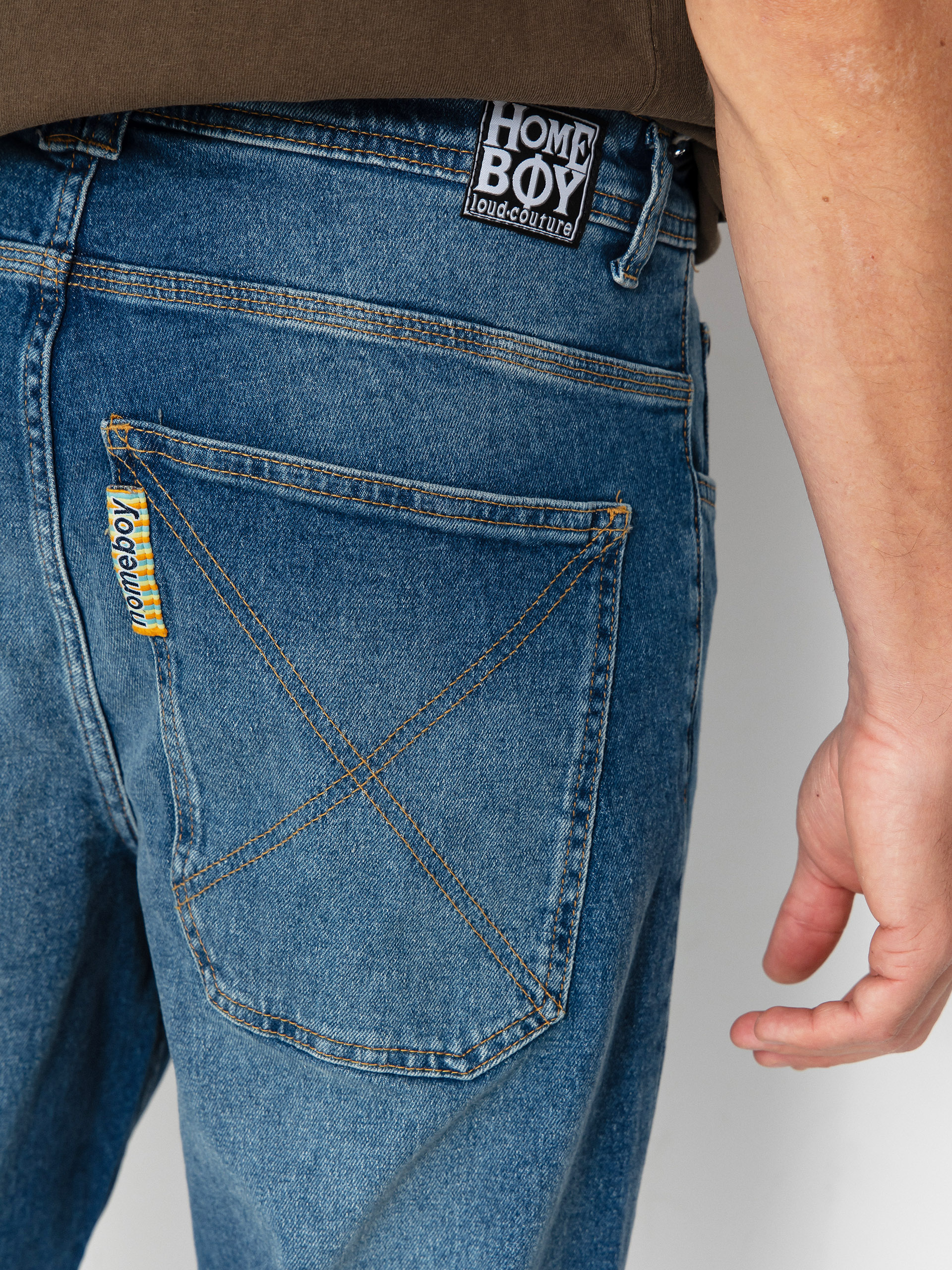 Homeboy X Tra Baggy Wiskers Denim Pants (vintage blue)
