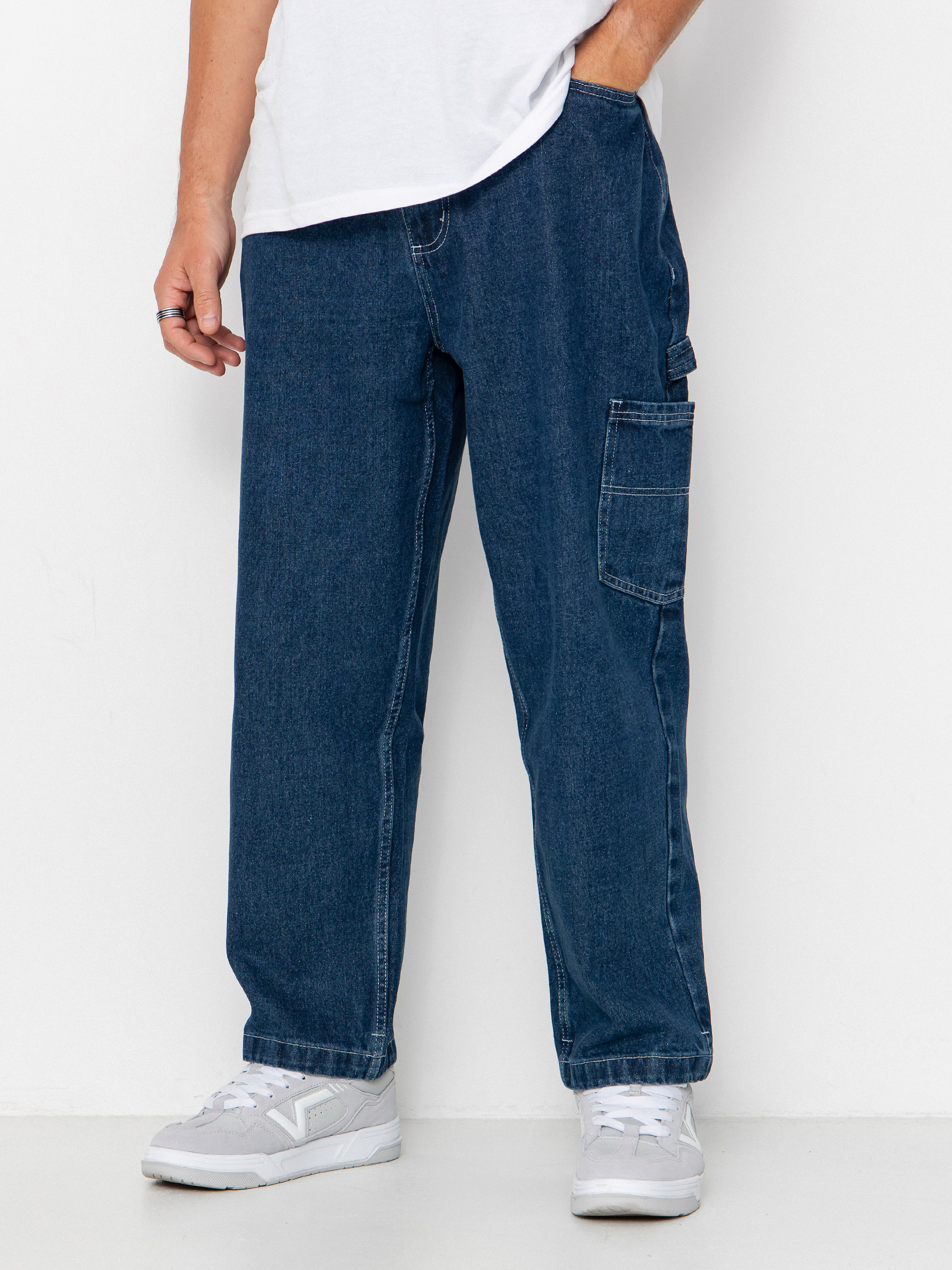 Santa Cruz Pants Carpenter (dark denim/white)