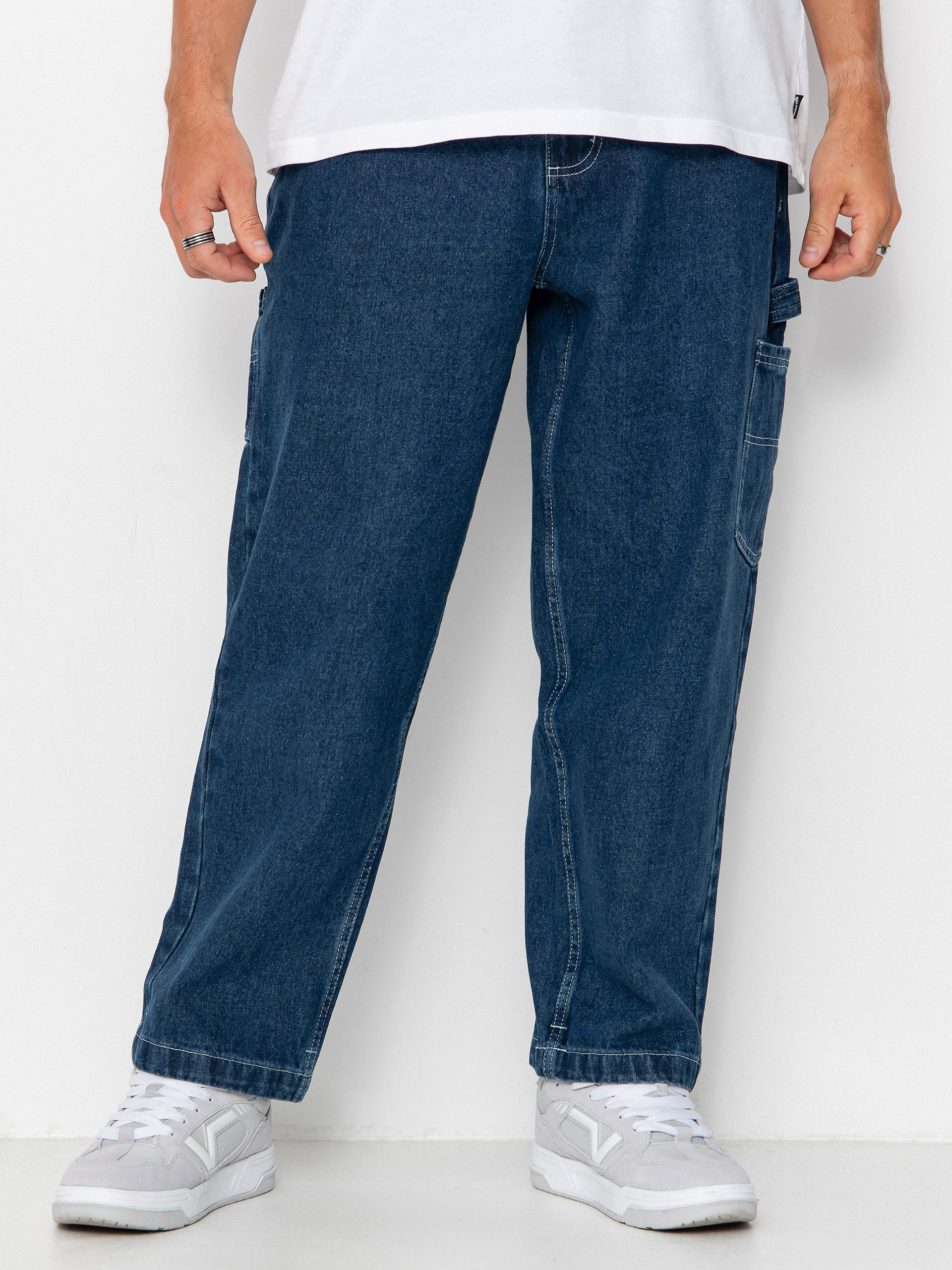 Santa Cruz Pants Carpenter - navy blue (dark denim/white)
