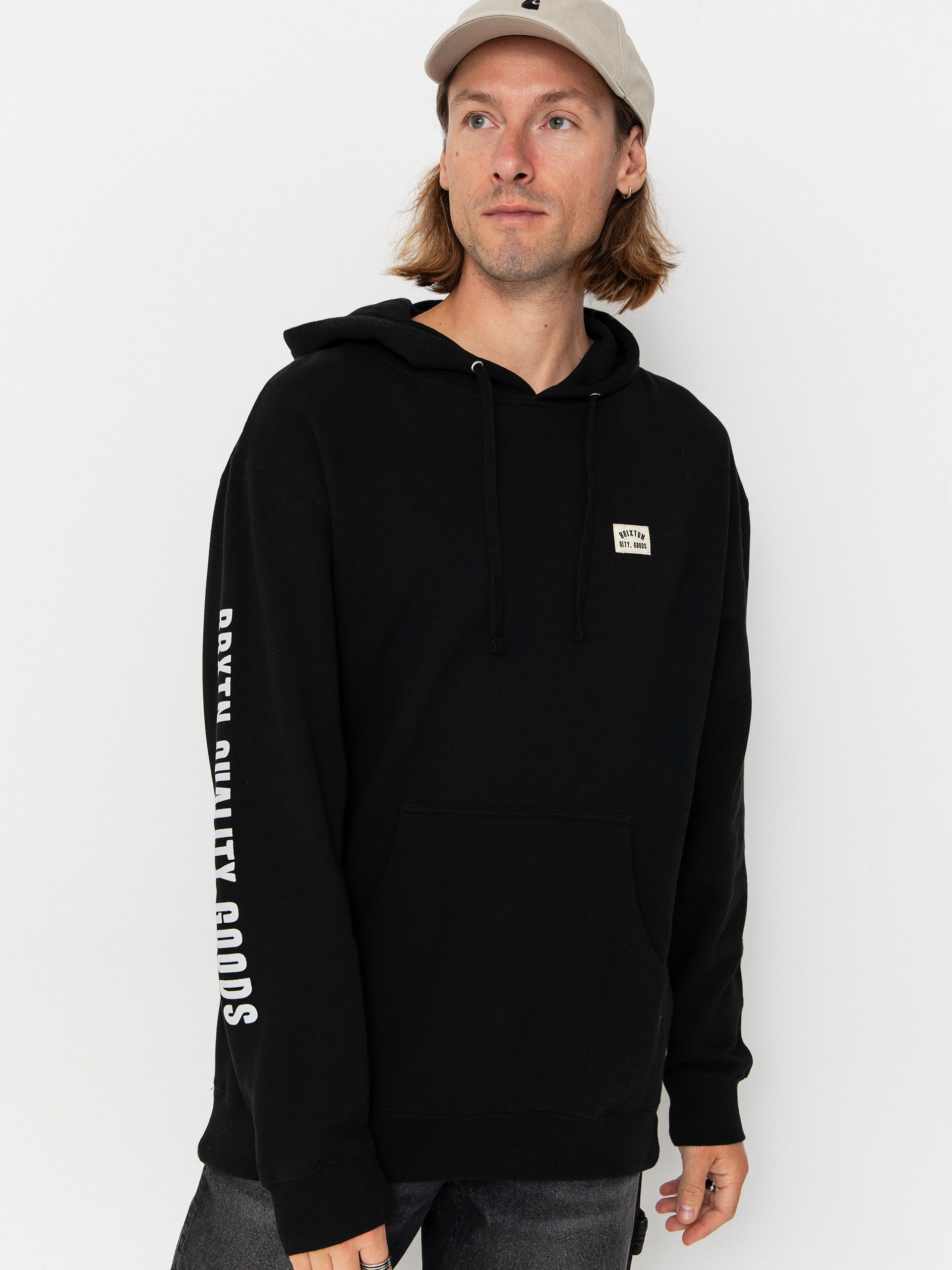 Brixton Woodburn Label HD Hoodie (black)