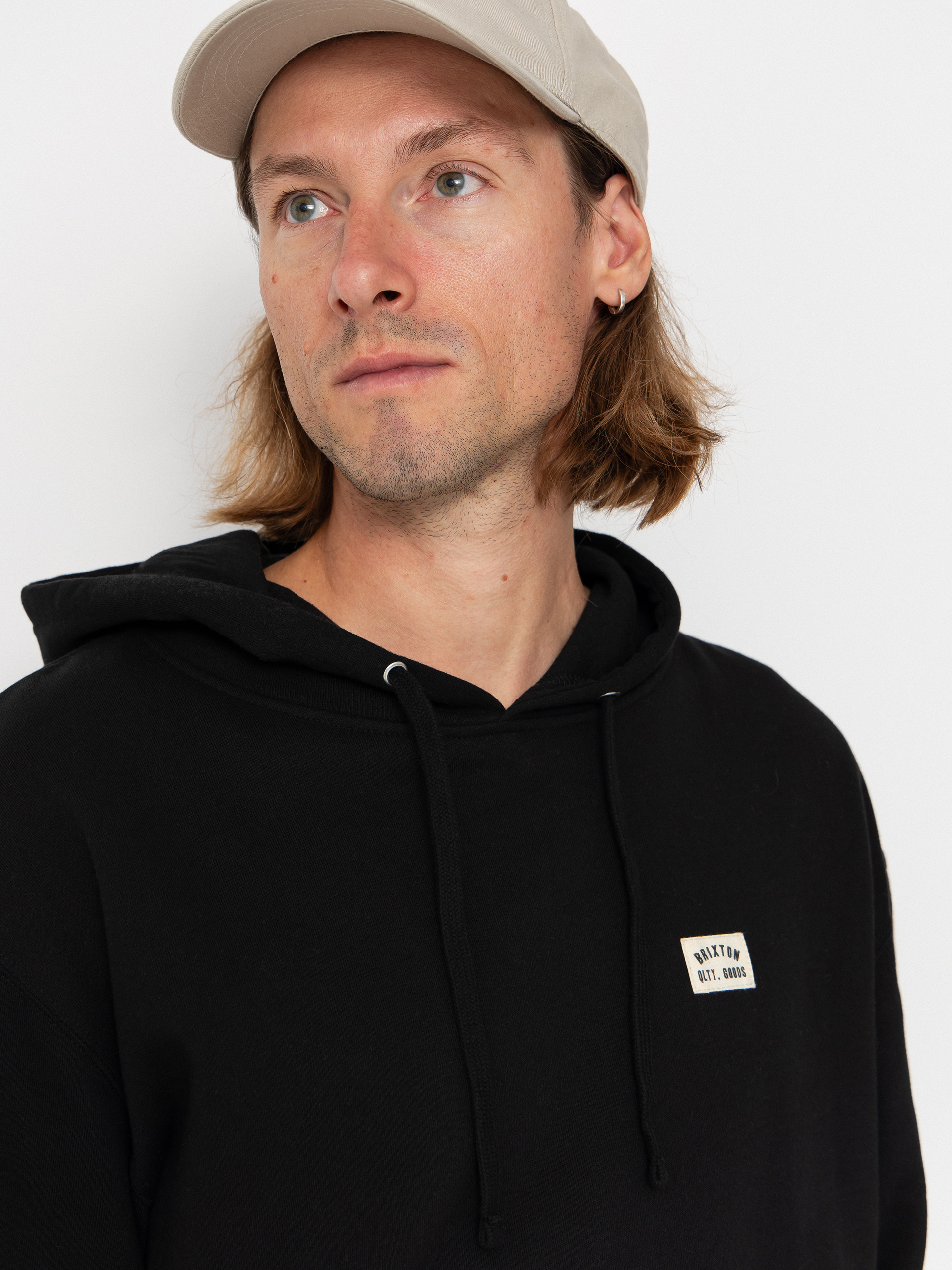 Brixton Woodburn Label HD Hoodie (black)