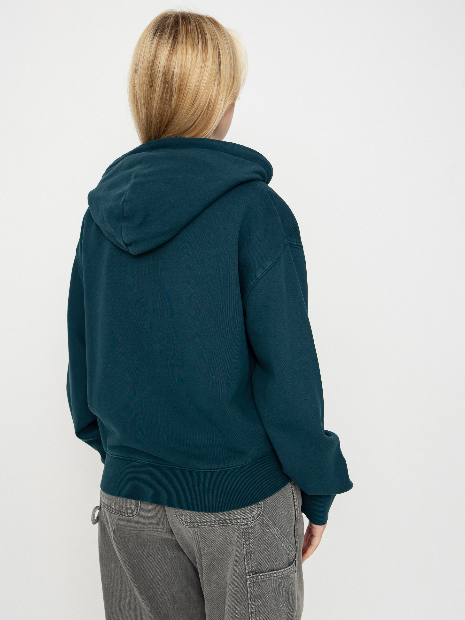 Carhartt WIP Hoodie Nelson ZHD Wmn (deep lagoon/garment dyed)