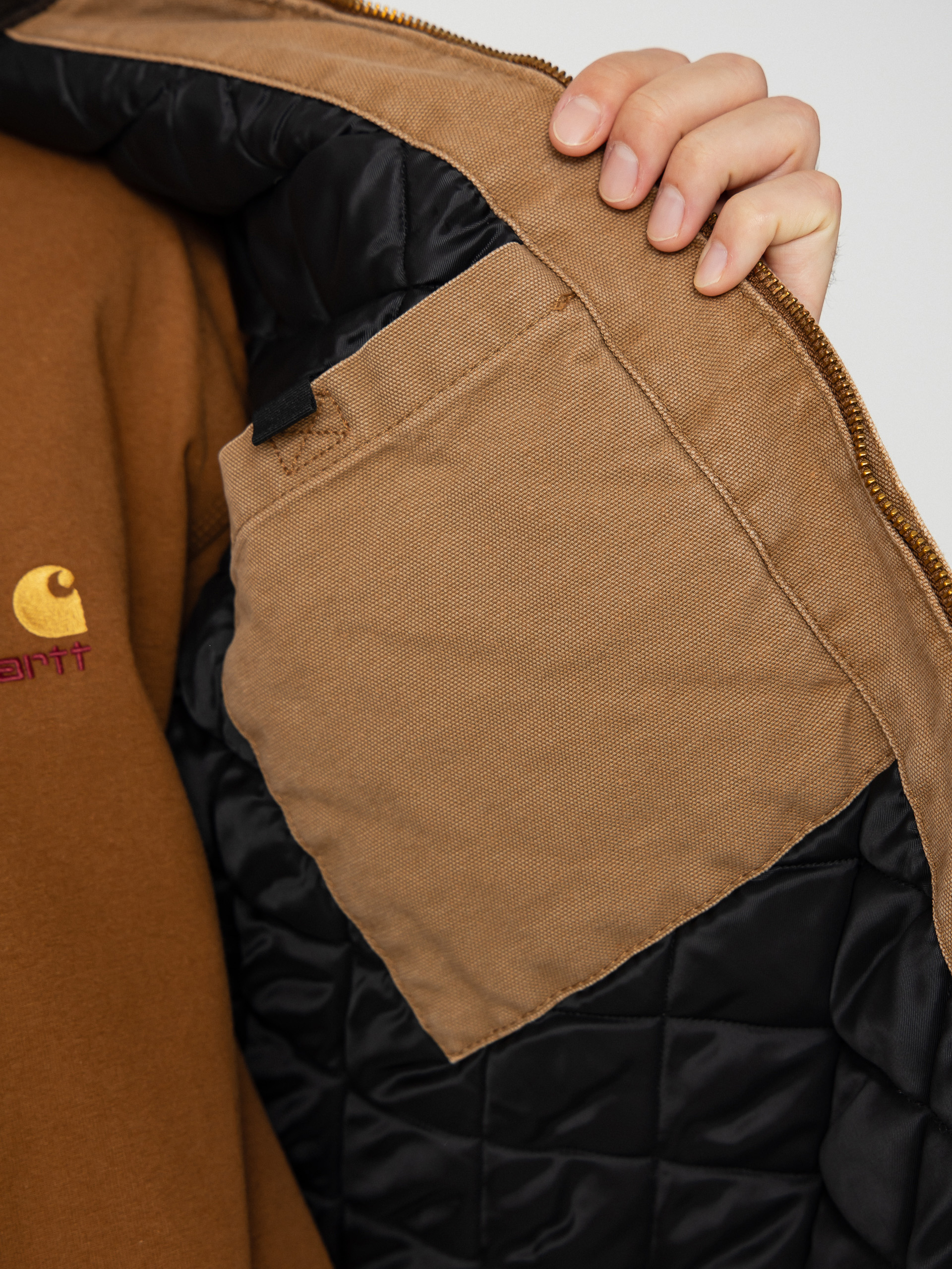 Carhartt WIP Jacket OG Detroit (hamilton brown/tobacco/stone canvas)