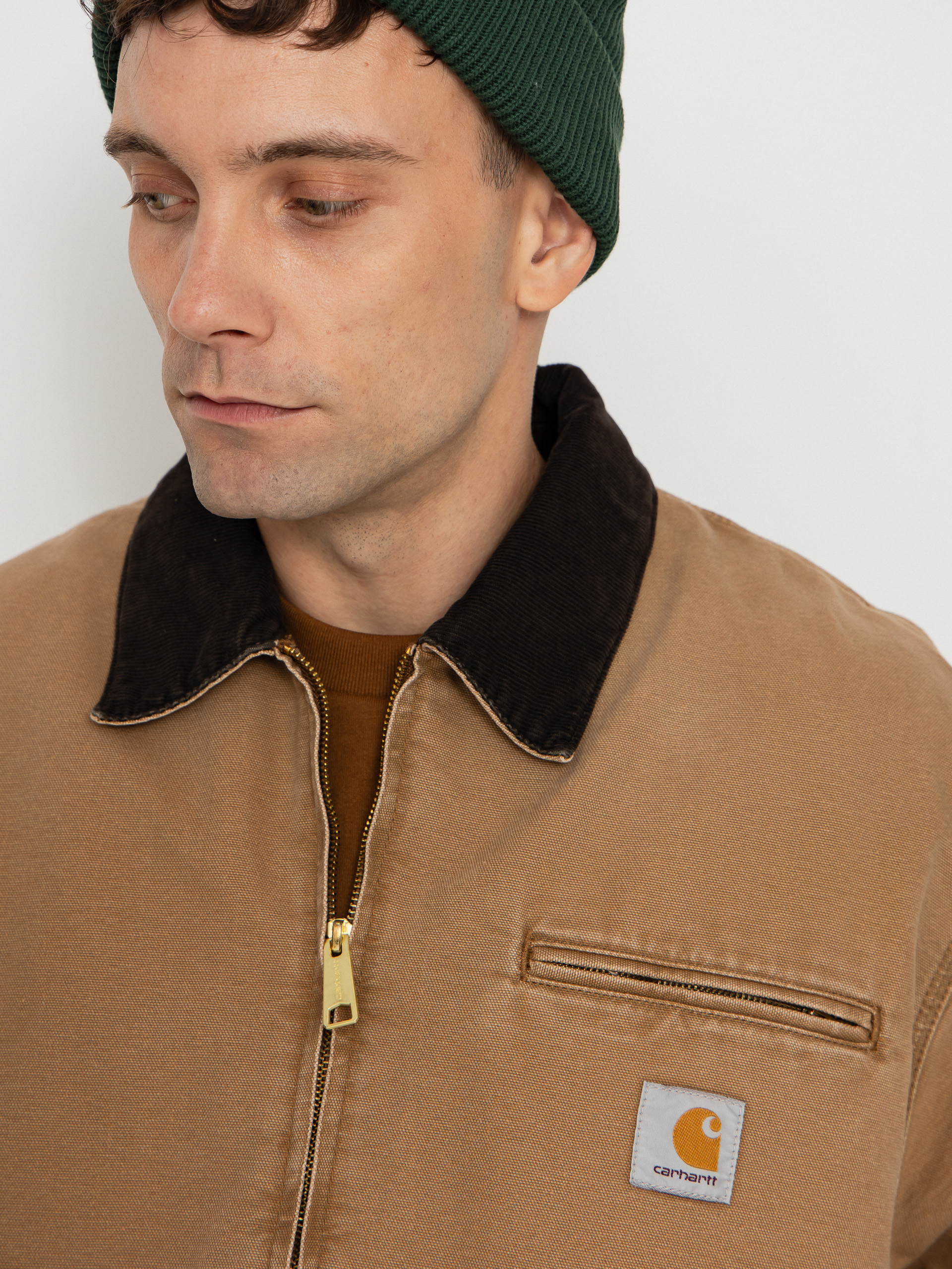 Carhartt WIP Jacket OG Detroit (hamilton brown/tobacco/stone canvas)