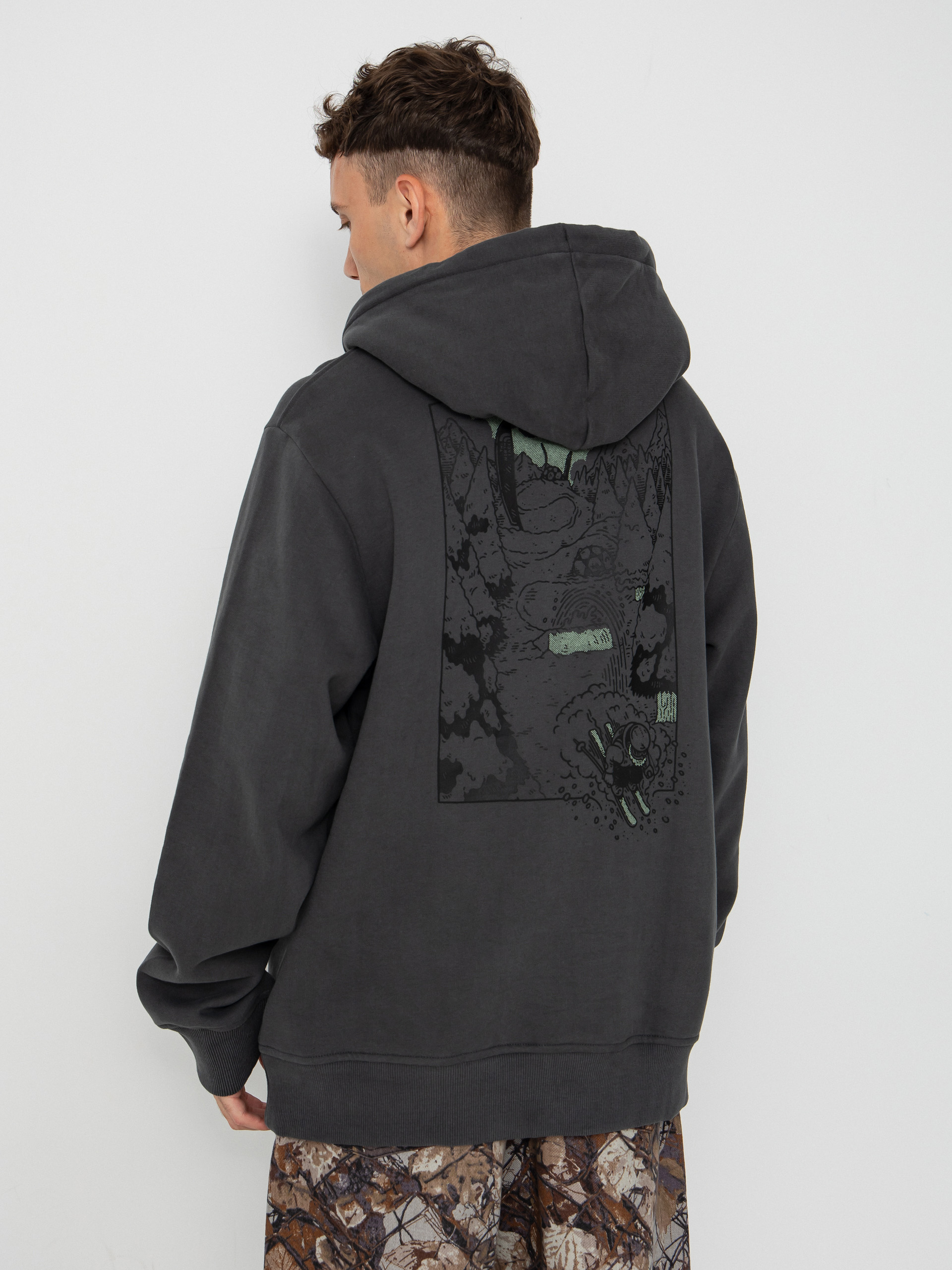 The North Face Hoodie Powder Days Relaxed HD (asphalt grey)
