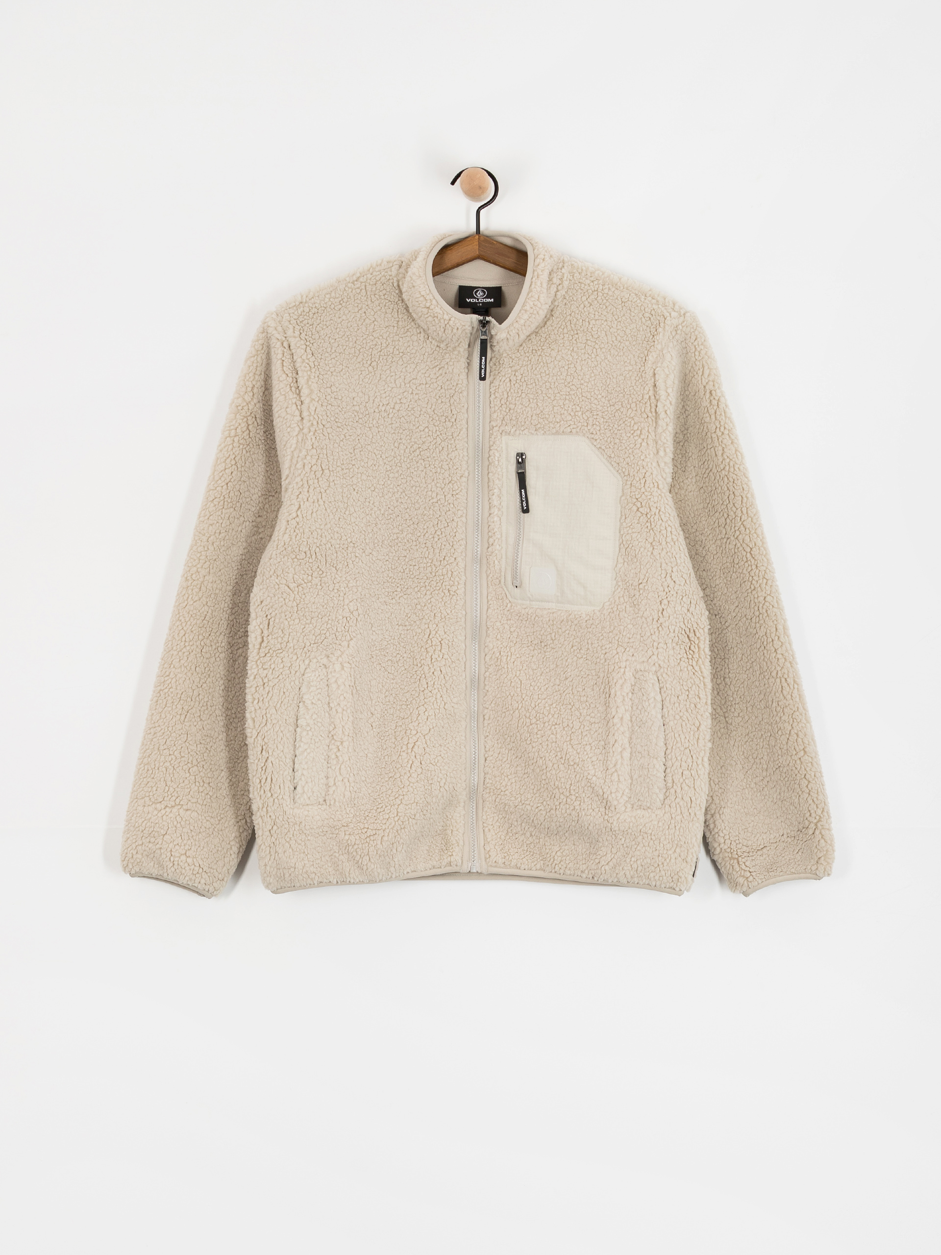 Herren Volcom Hoodie Muzzer Fuzzar ZHD (stone)