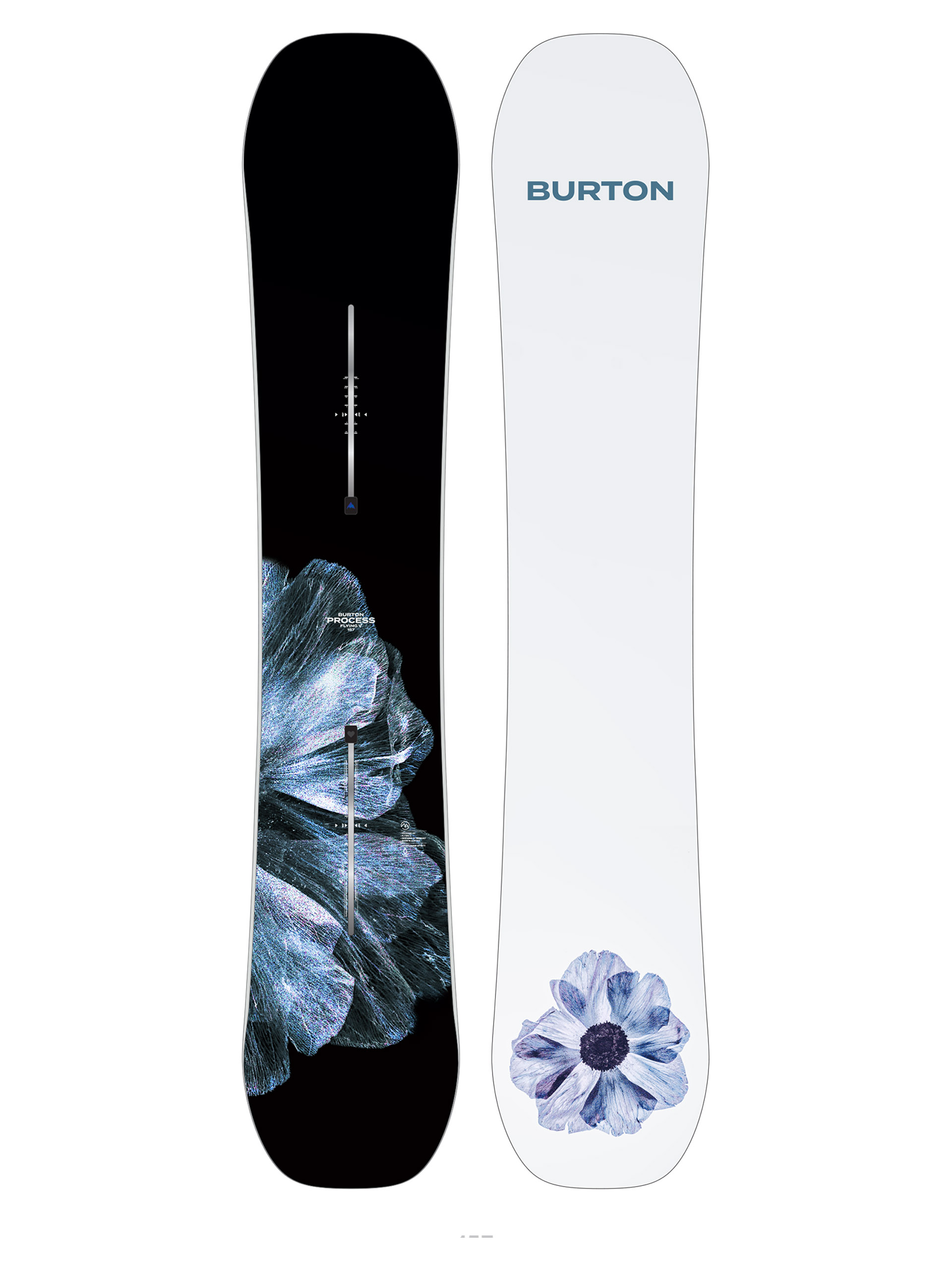 Burton Snowboard Process Flying V - black, violet Burton Snowboard Process Flying V - black, violet