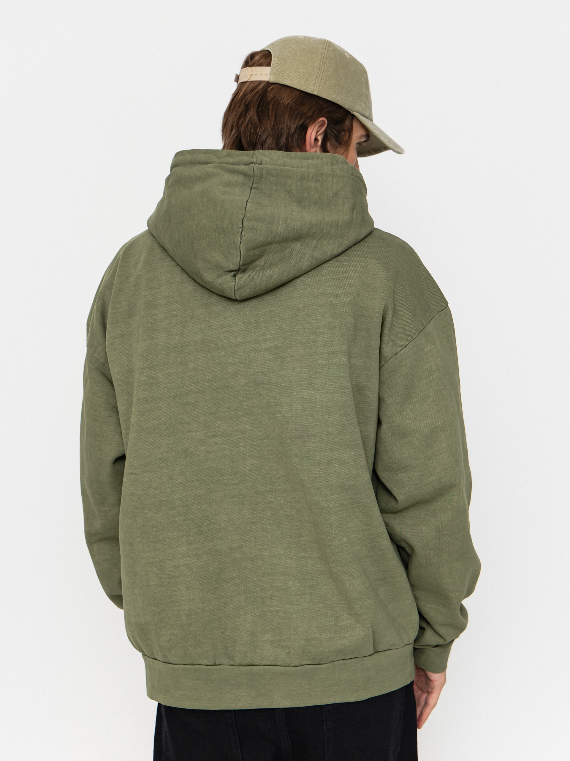 OBEY Hoodie Lowercase Pigment HD (pigment deep lichen green)