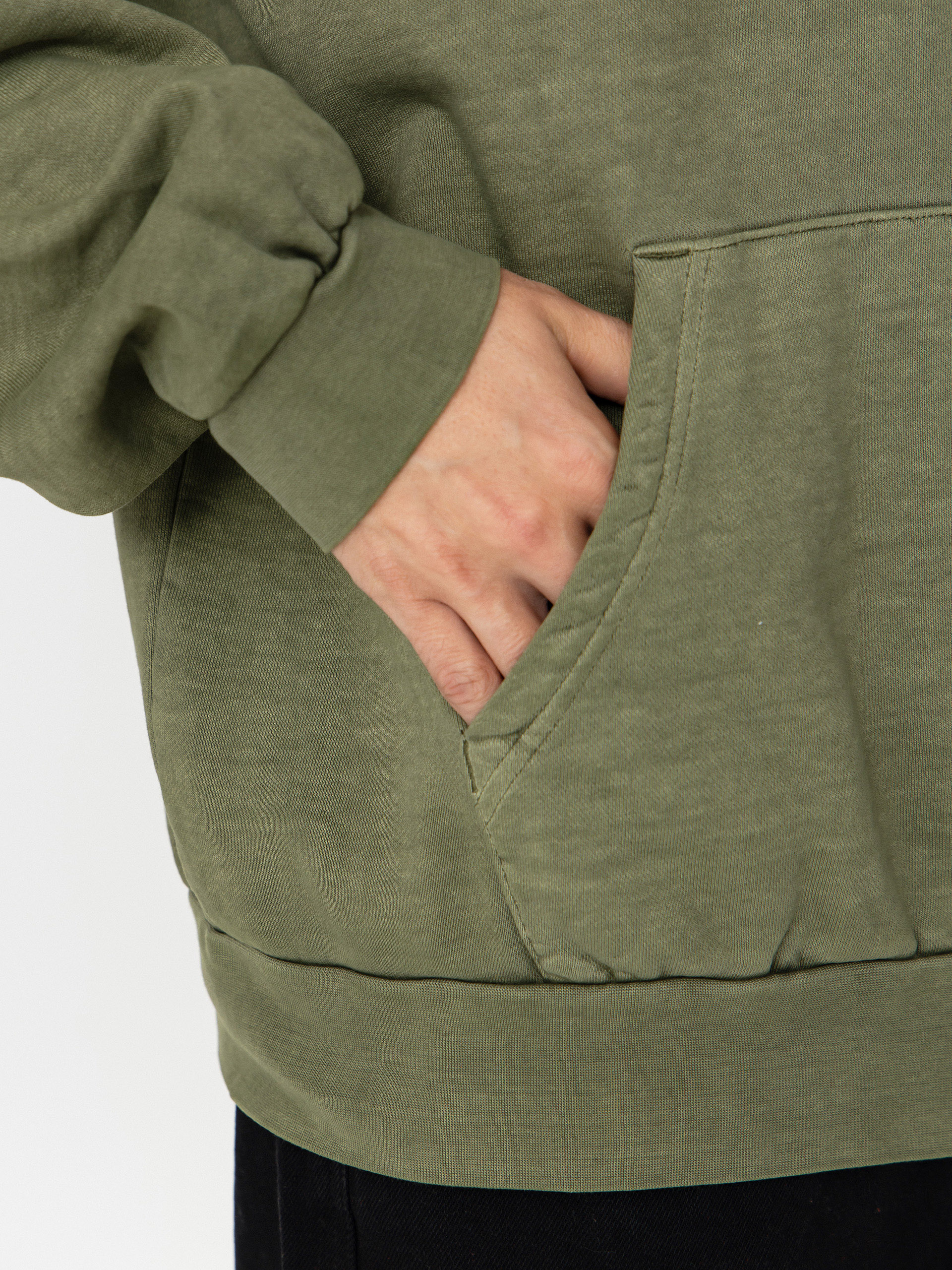 OBEY Hoodie Lowercase Pigment HD (pigment deep lichen green)