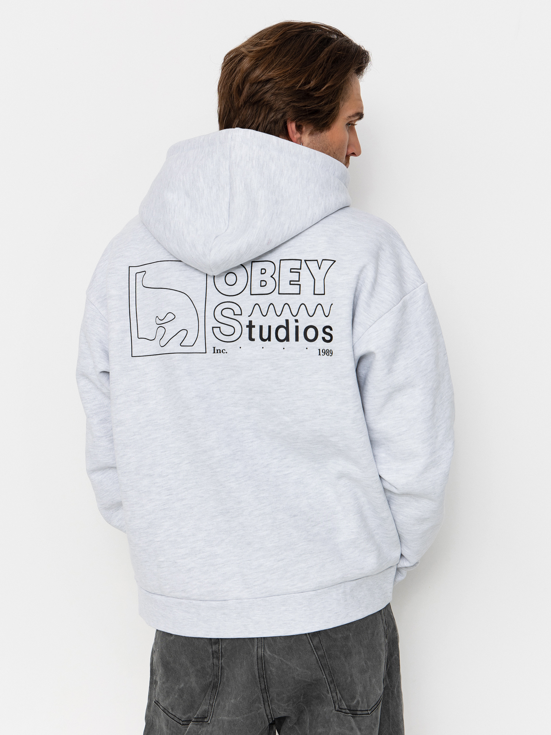 OBEY Nico Extra Heavy HD Hoodie - grey (ash grey)