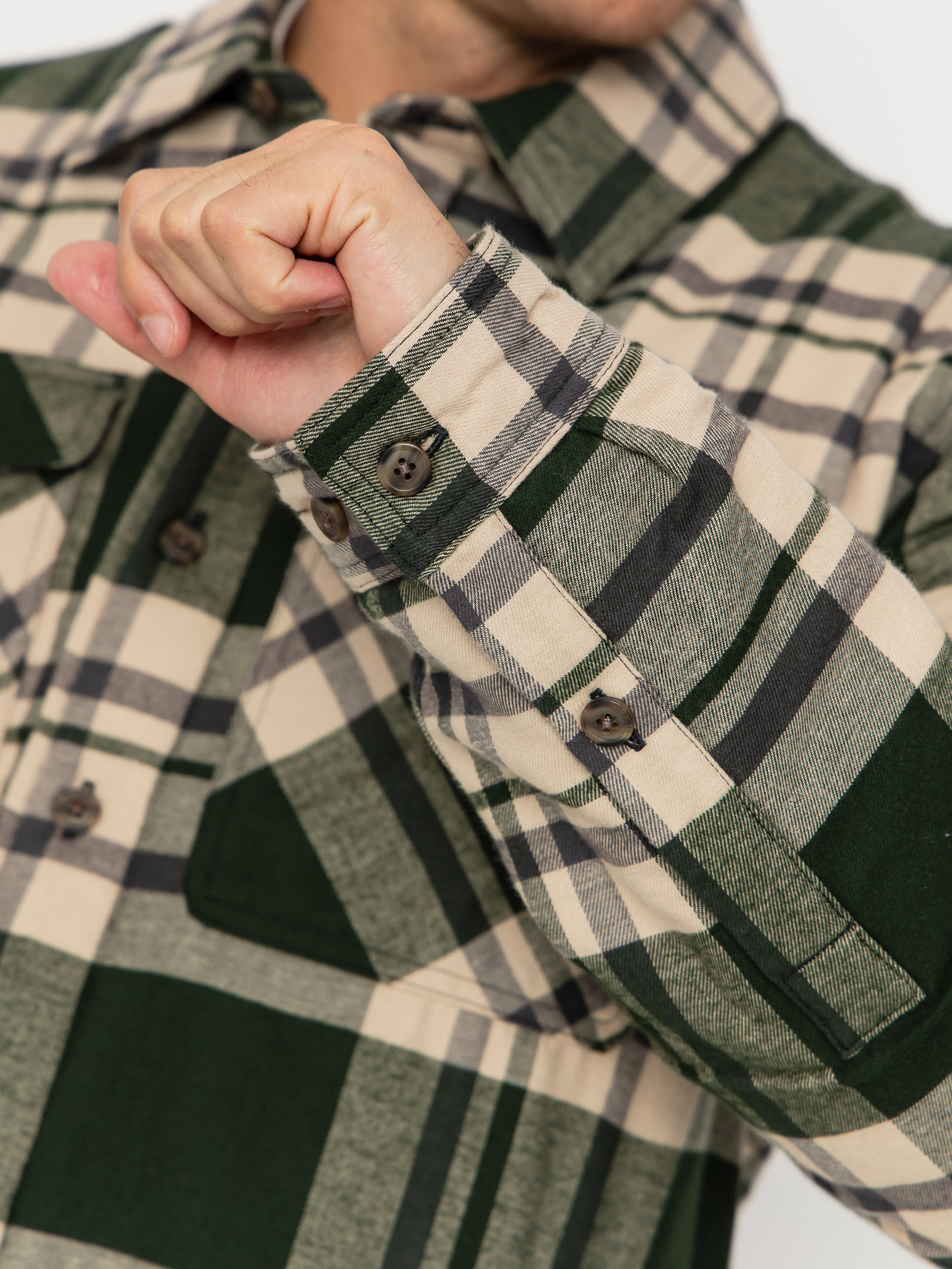 Patagonia Shirt LW Insulated Fjord Flannel (ashore old growth green)