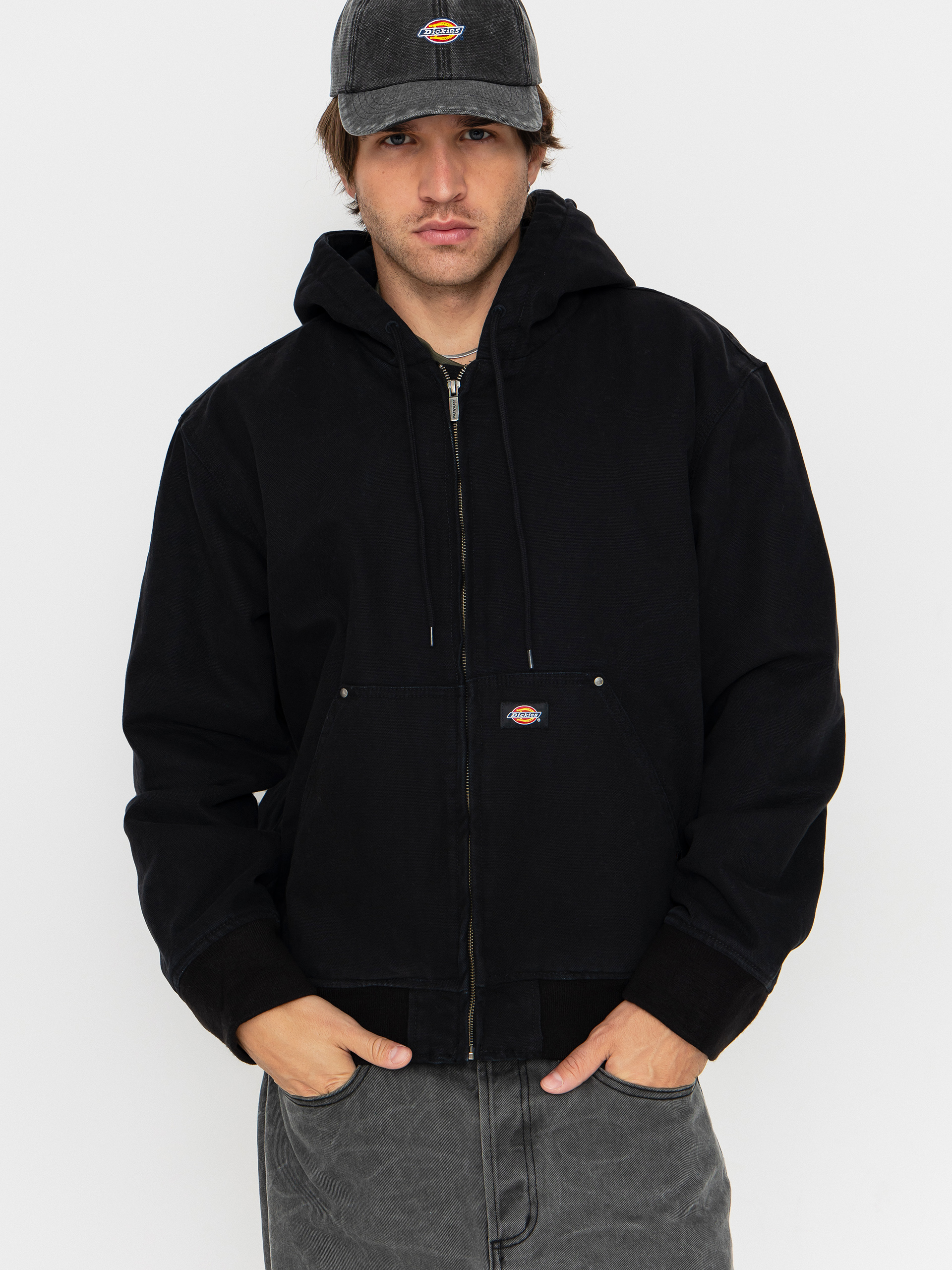 Dickies Hilham Hooded Canvas Jacket (black)