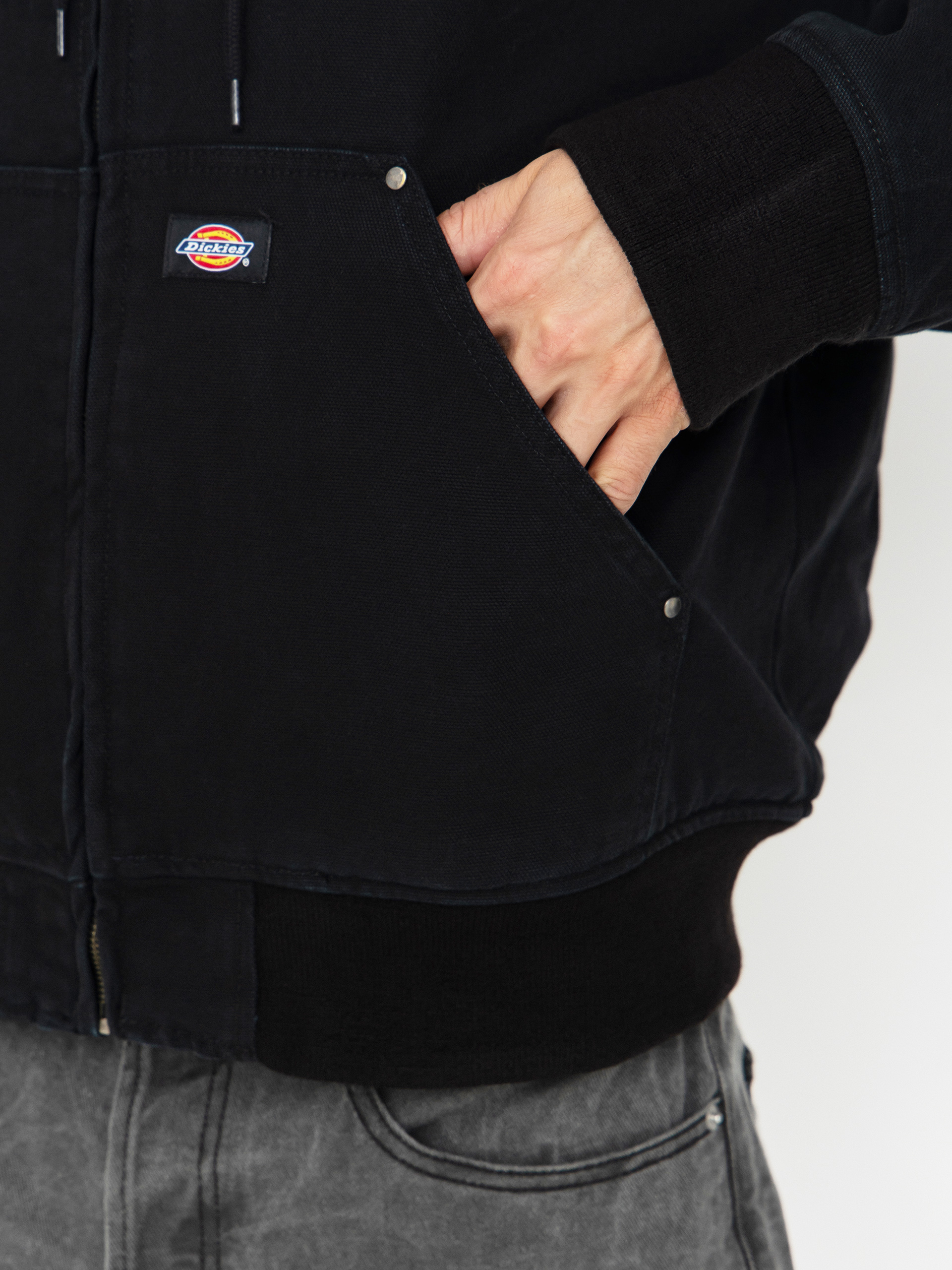 Dickies Hilham Hooded Canvas Jacket (black)