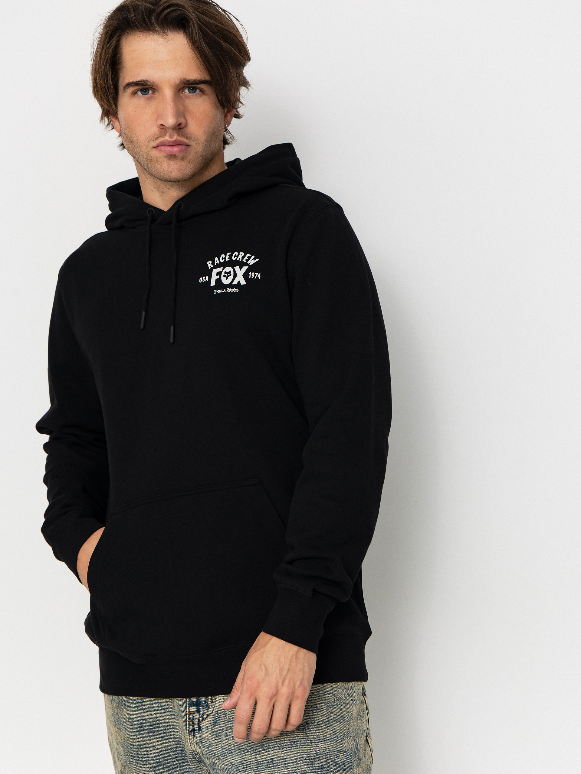 Fox Slogan HD Hoodie (black)