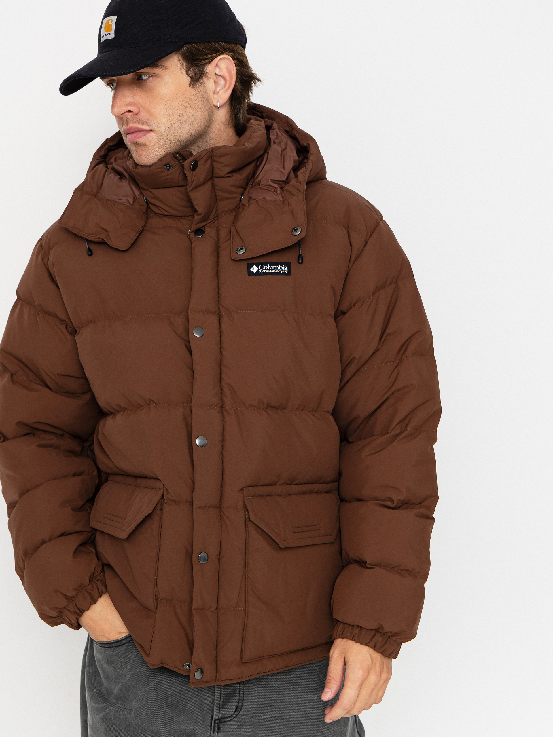 tobacco jacket Columbia Jacket Wallowa Down Hooded