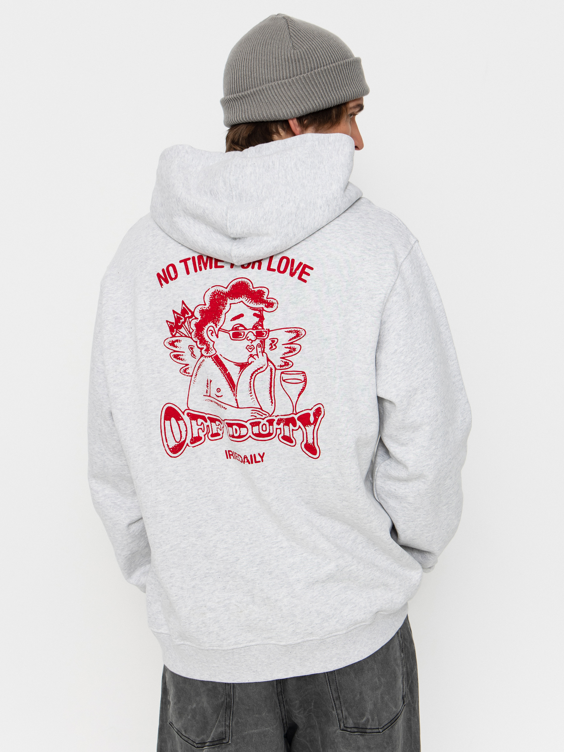 Iriedaily No Love HD Hoodie (ash heather)