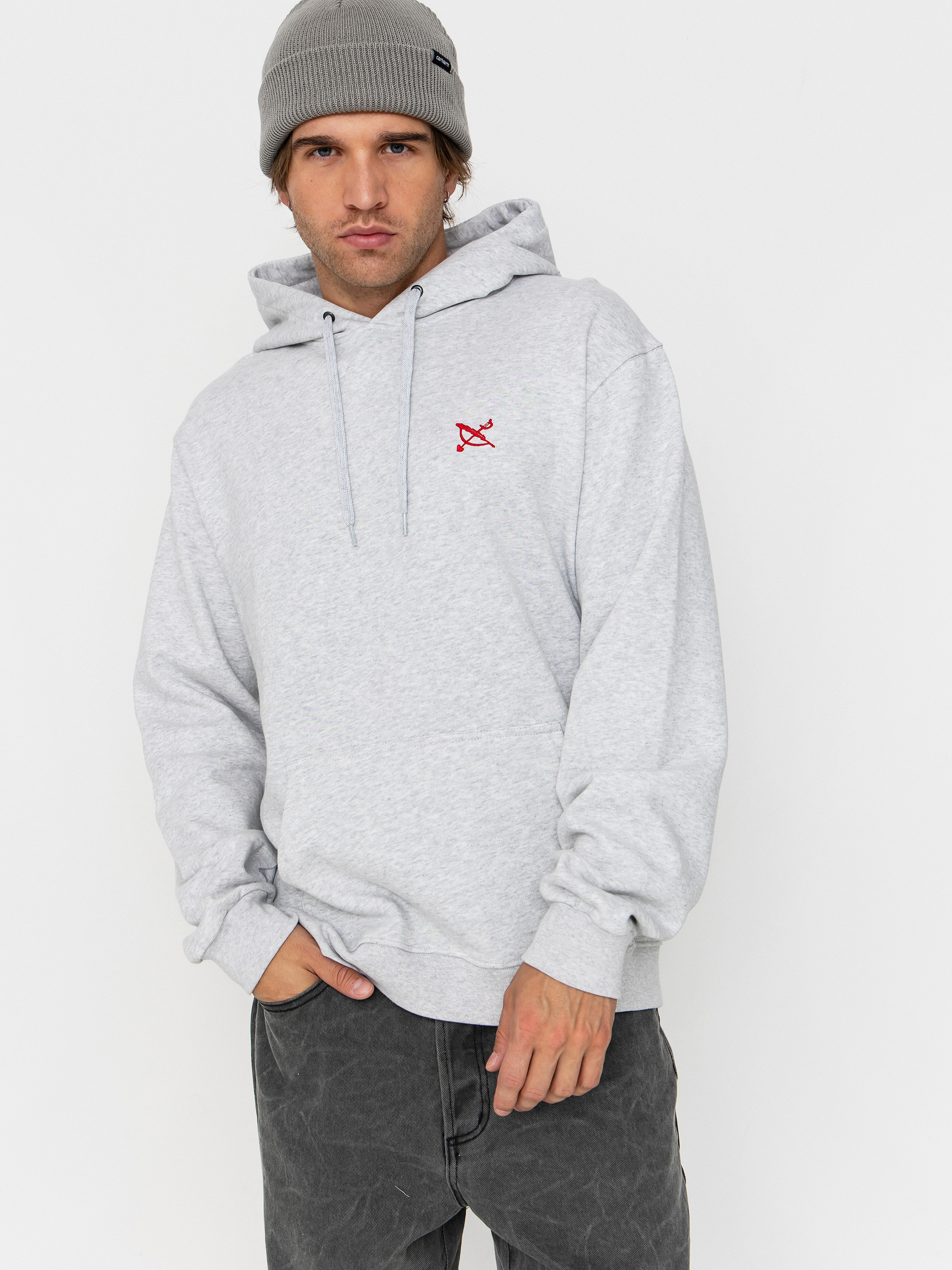 Iriedaily No Love HD Hoodie (ash heather)