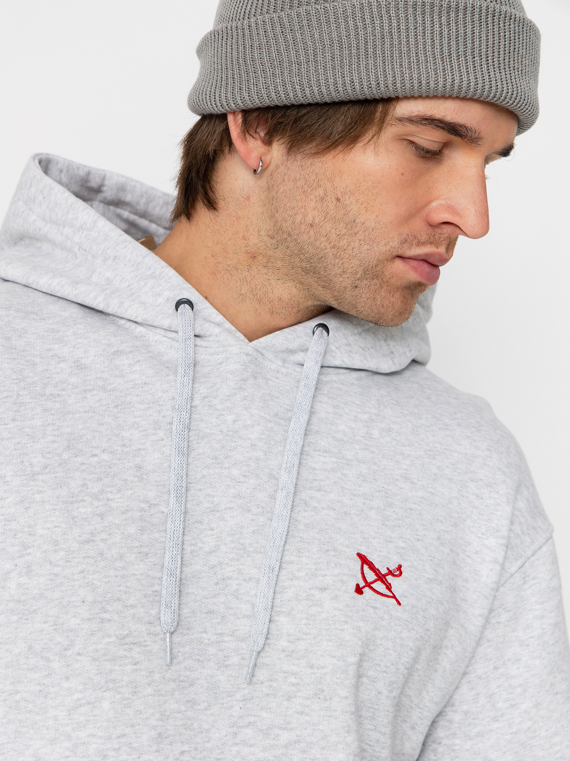 Iriedaily No Love HD Hoodie (ash heather)