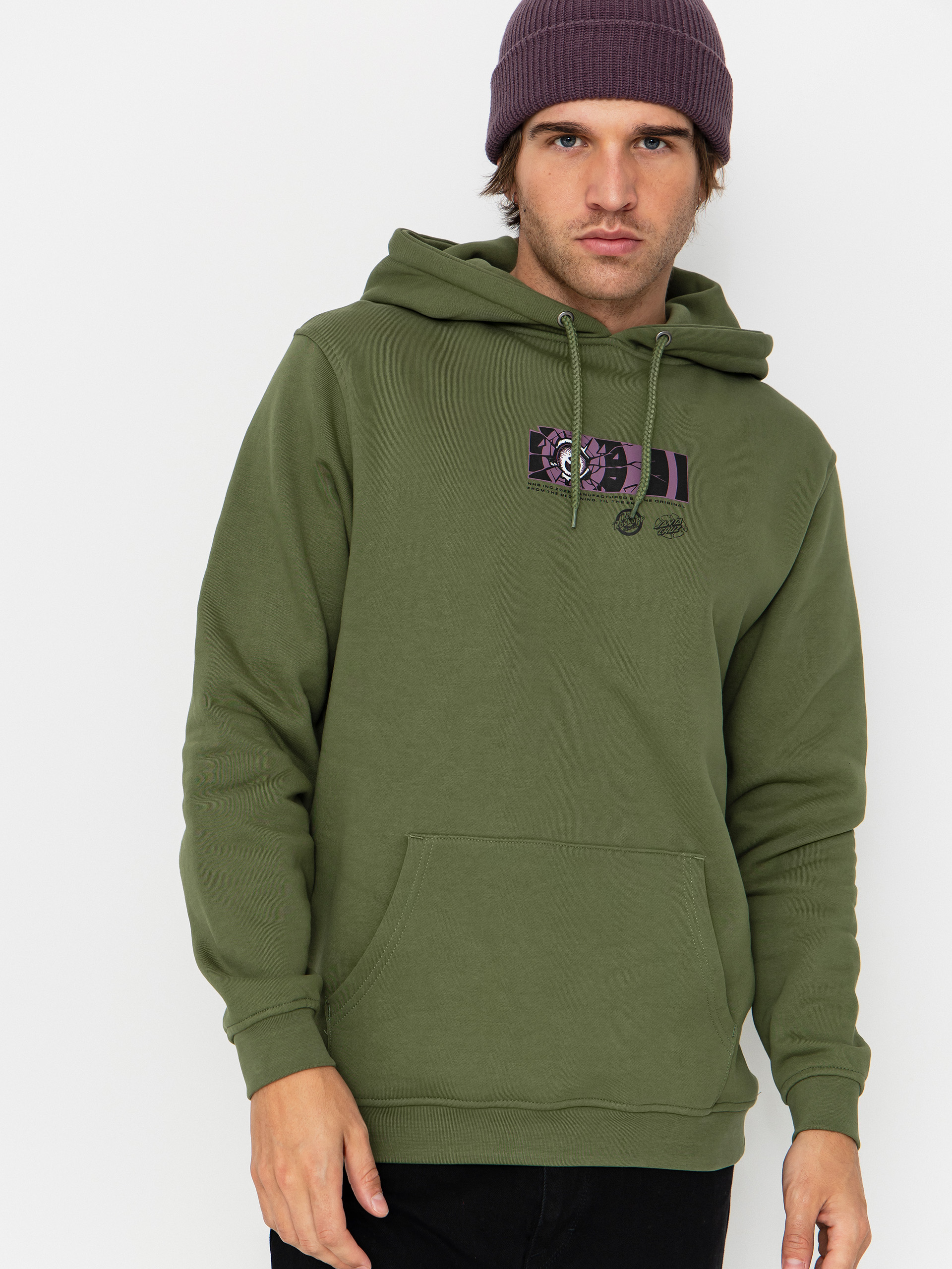 Santa Cruz Sweatshirt Roskopp Dissect Strip (dark moss)