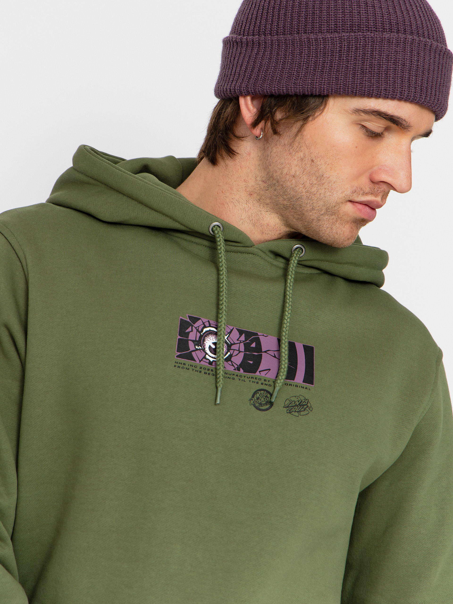 Santa Cruz Sweatshirt Roskopp Dissect Strip (dark moss)