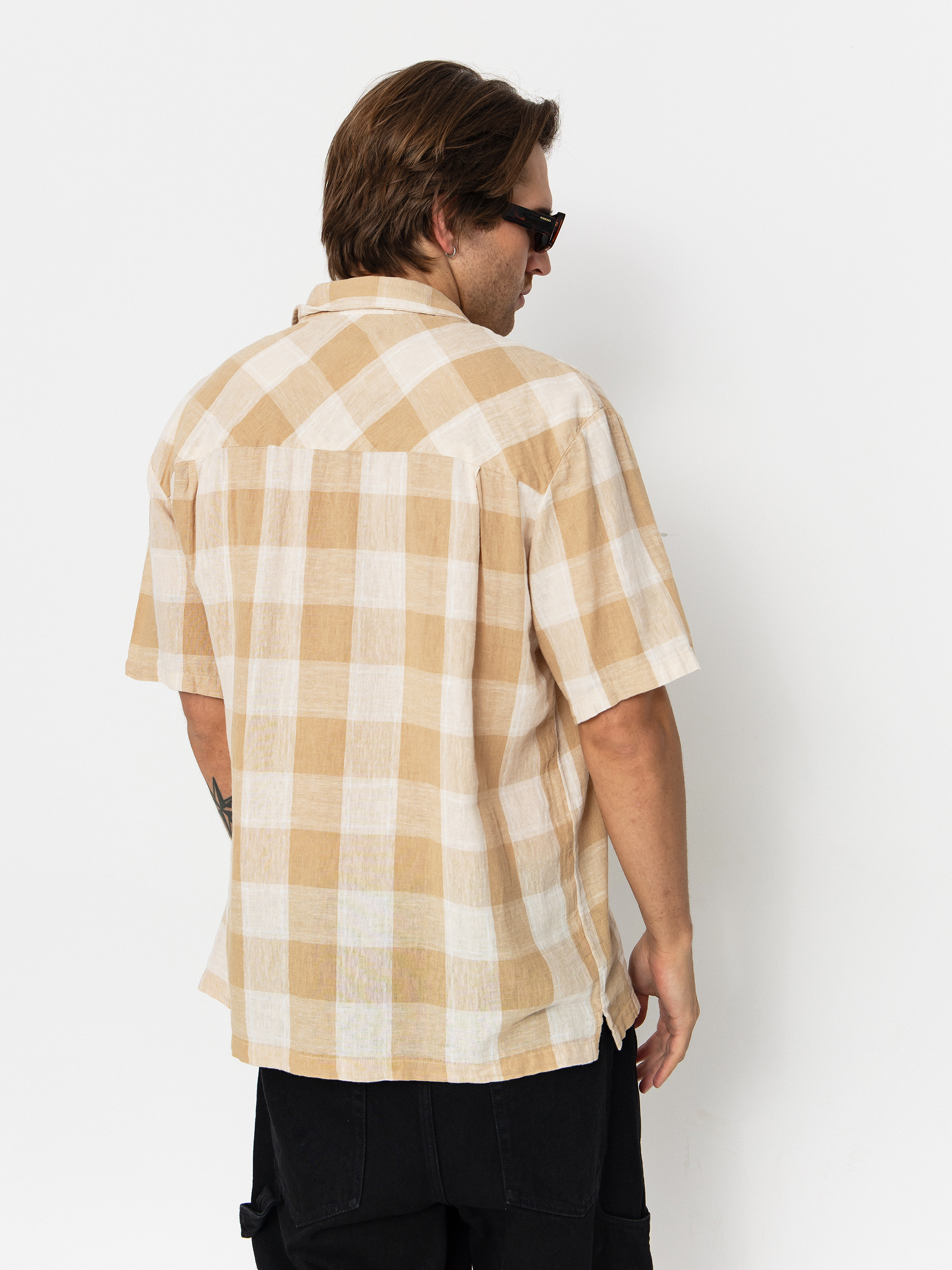 Brixton Hemd Cru Linen Blend Wvn (off white/sand)