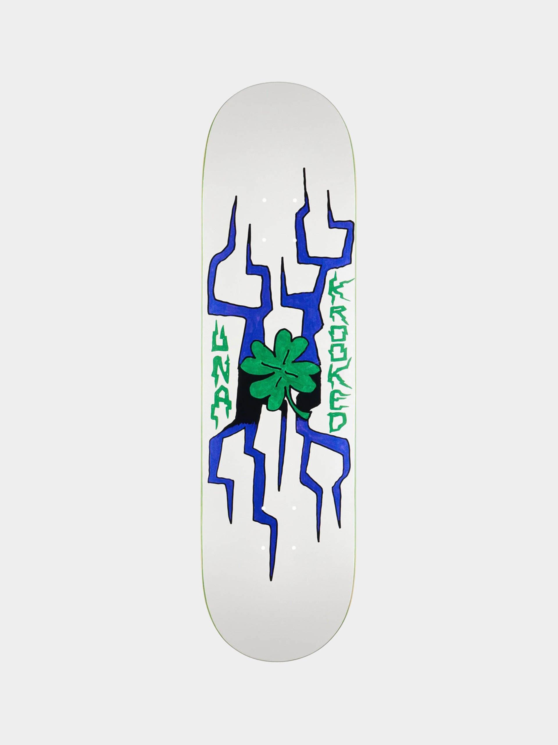 Krooked Deck Una Lightning Clover (white)