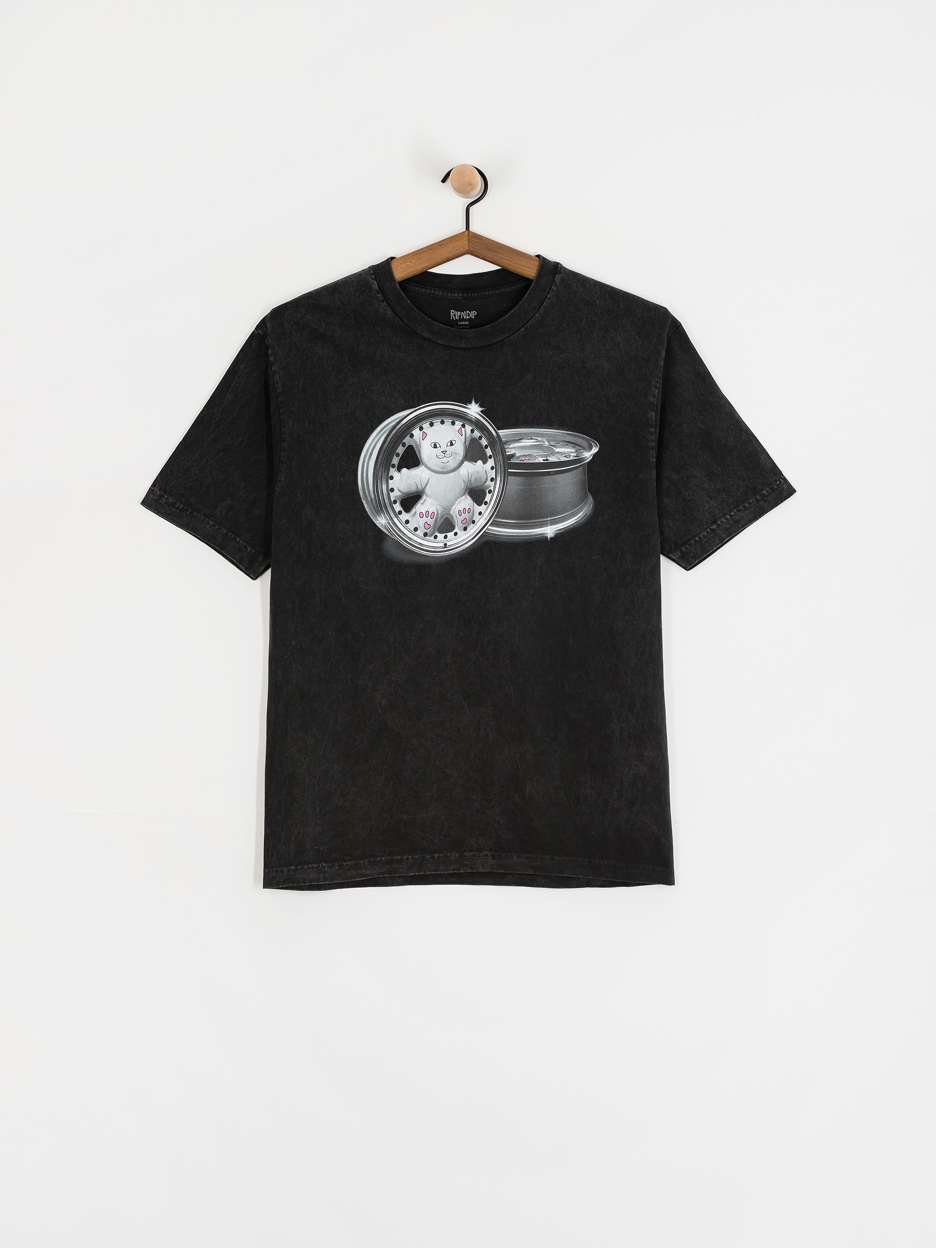 RipNDip Nerm Wheels T-Shirt (black vintage wash)